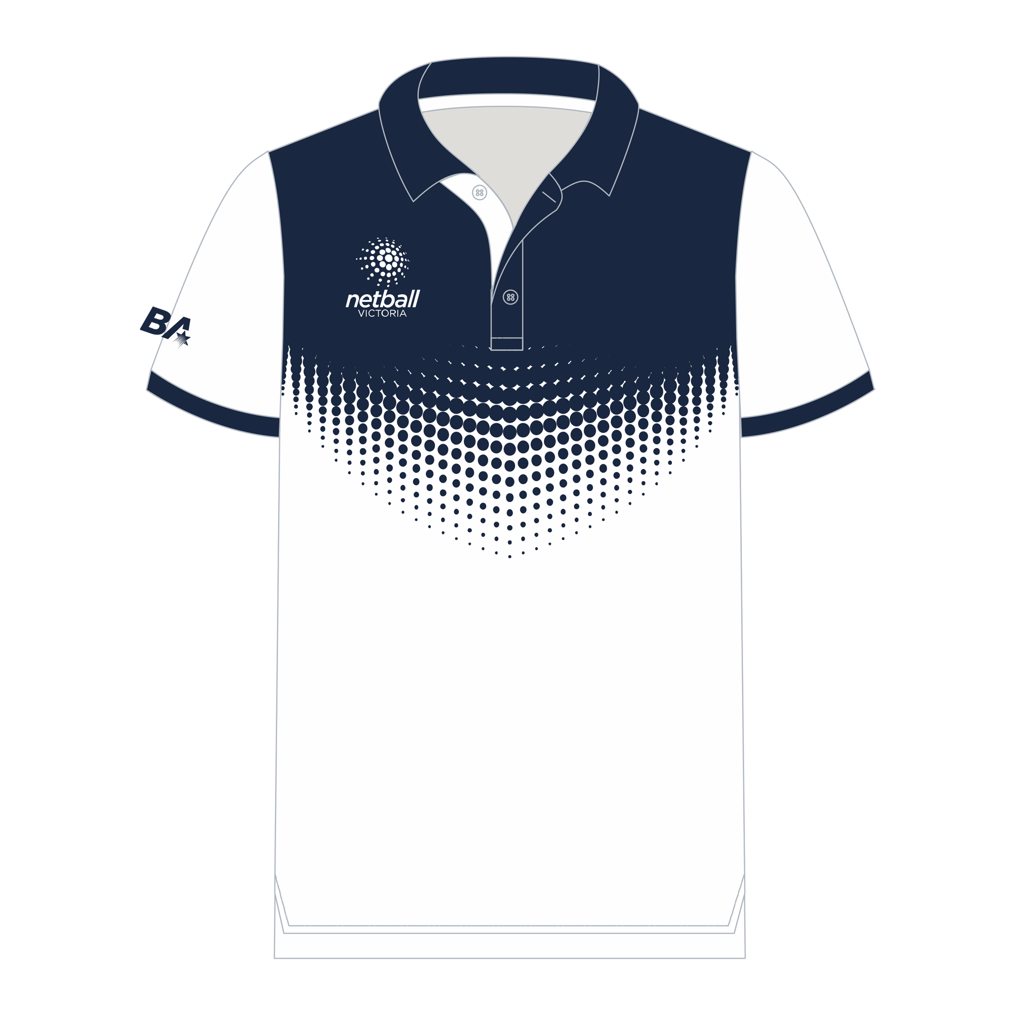 Netball Victoria | Umpires | Short Sleeve Polo - Womens - Worksafe CFNL