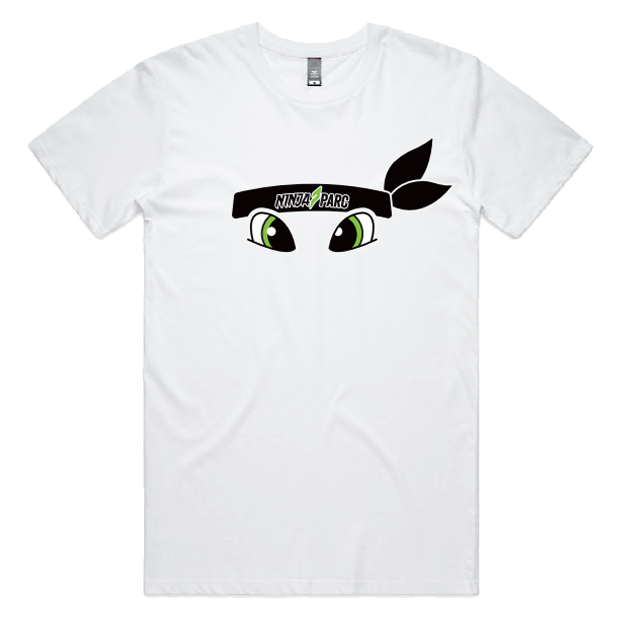 Ninja Parc | PRE-ORDER | Staple Tee - White Green Headband