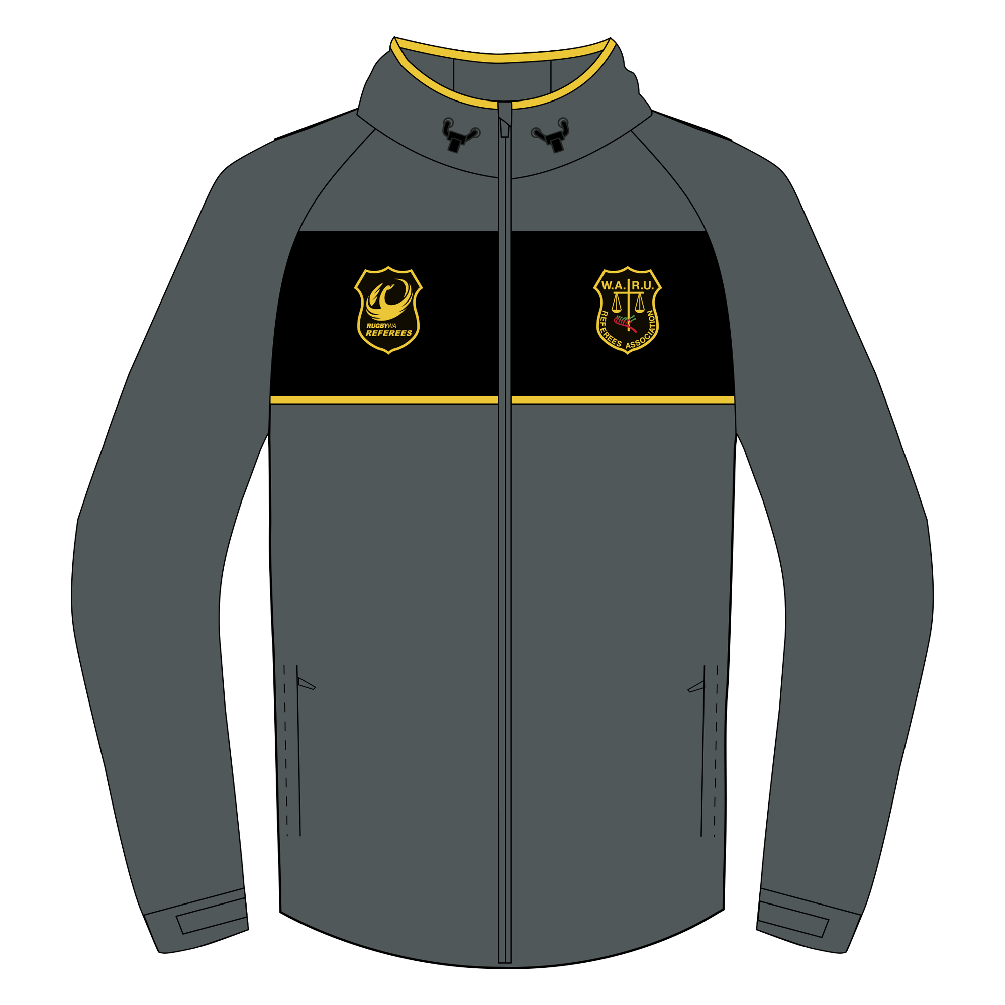 WA Rugby Union Referees | PRE-ORDER | NB Referee Rugby Spray Jacket - Unisex