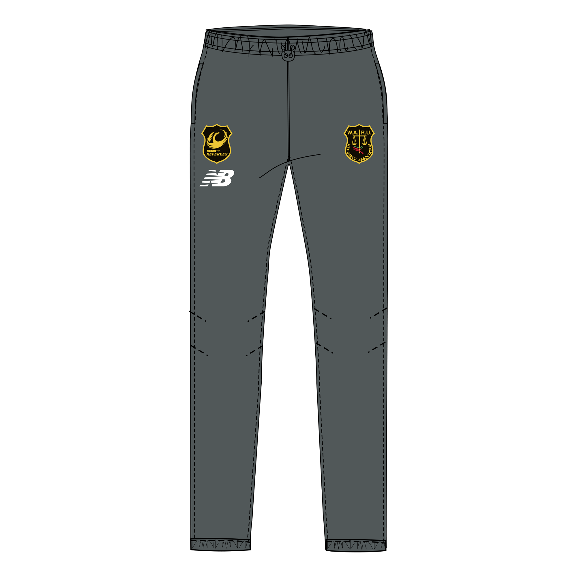 WA Rugby Union Referees | PRE-ORDER | NB Referee Rugby Wind Pants - Unisex