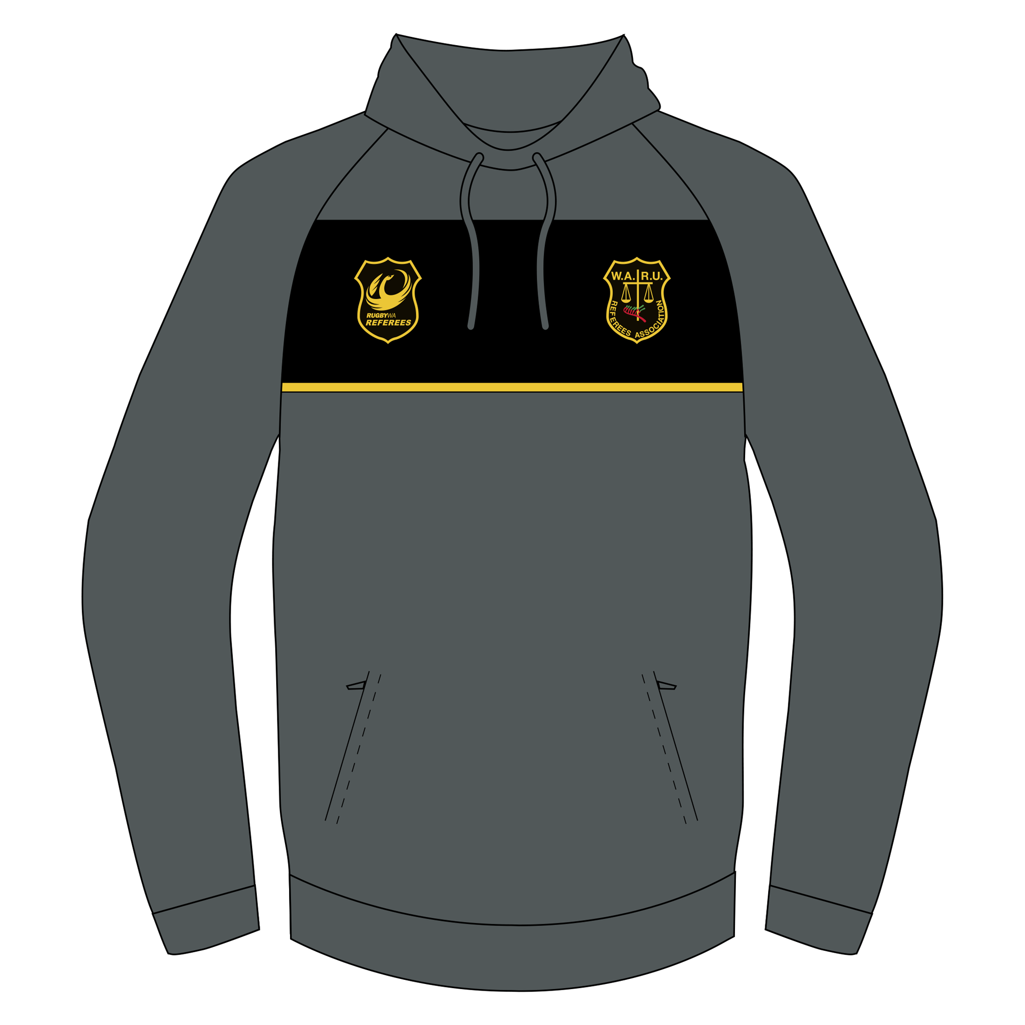 WA Rugby Union Referees | PRE-ORDER | NB Referee Rugby Hoodie - Unisex
