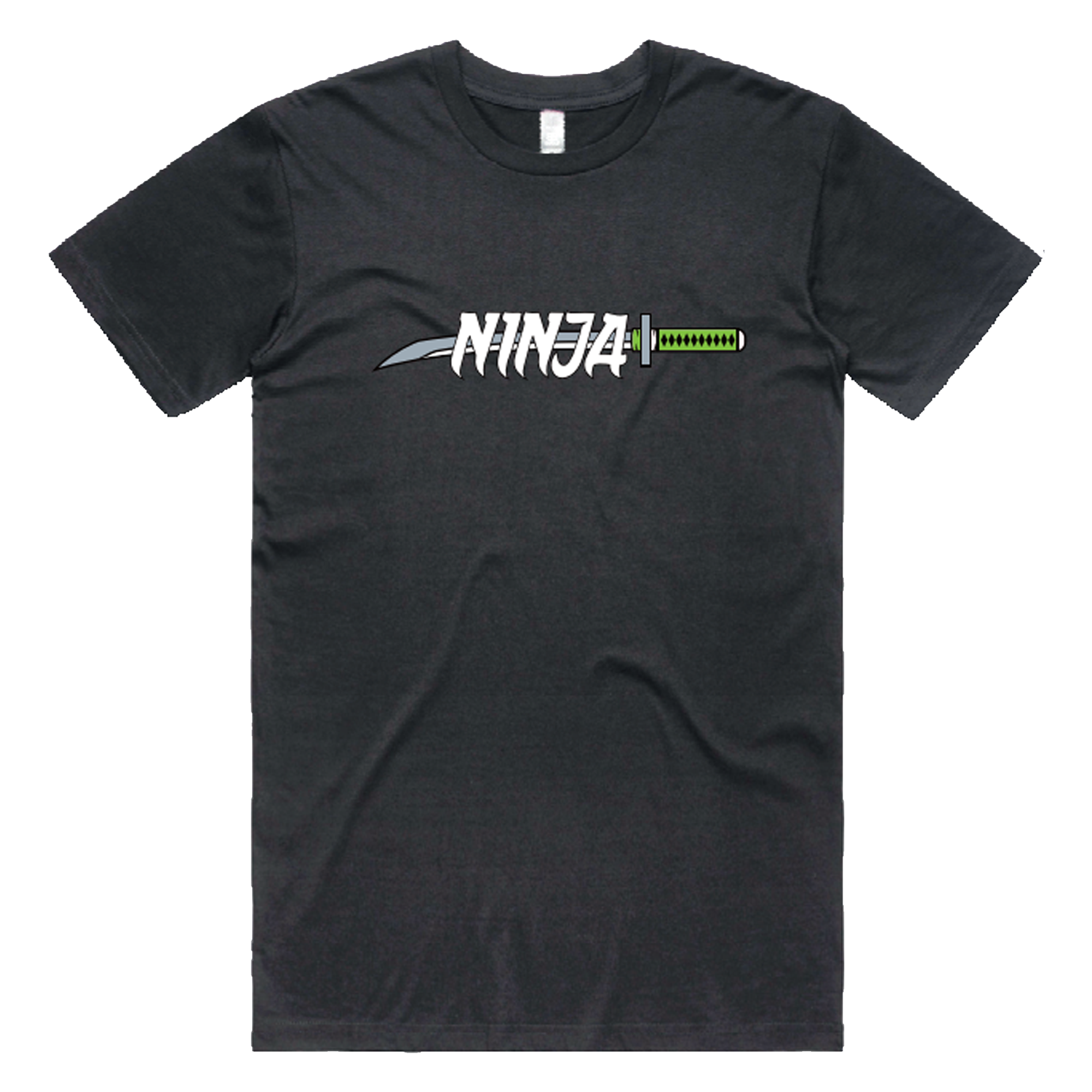 Ninja Parc | PRE-ORDER | Staple Tee - Black Green Katana