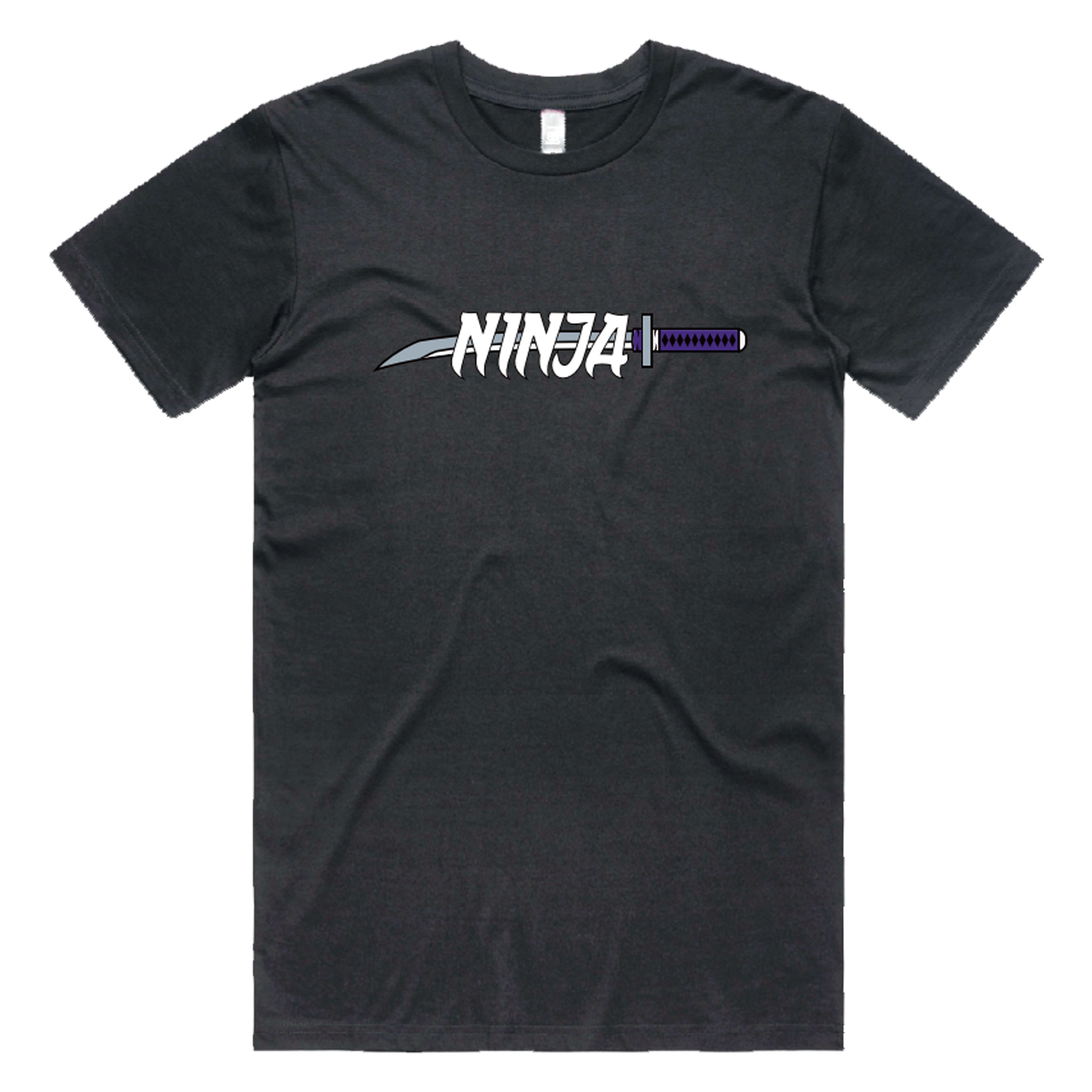 Ninja Parc | PRE-ORDER | Staple Tee - Black Purple Katana