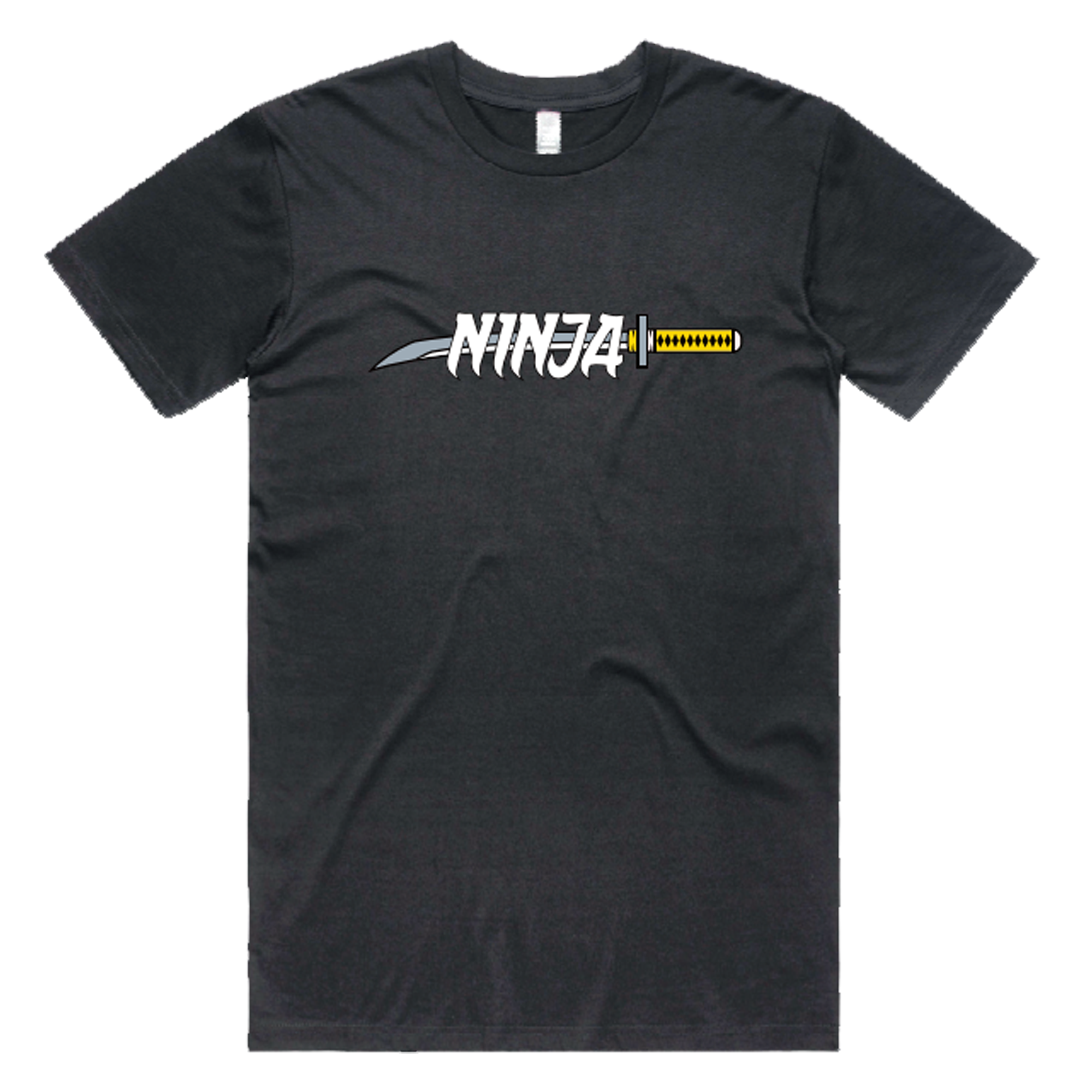 Ninja Parc | PRE-ORDER | Staple Tee - Black Yellow Katana