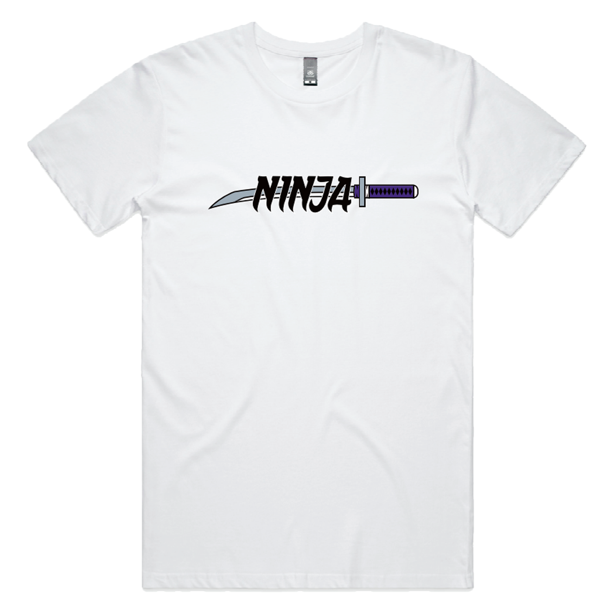 Ninja Parc | PRE-ORDER | Staple Tee - White Purple Katana