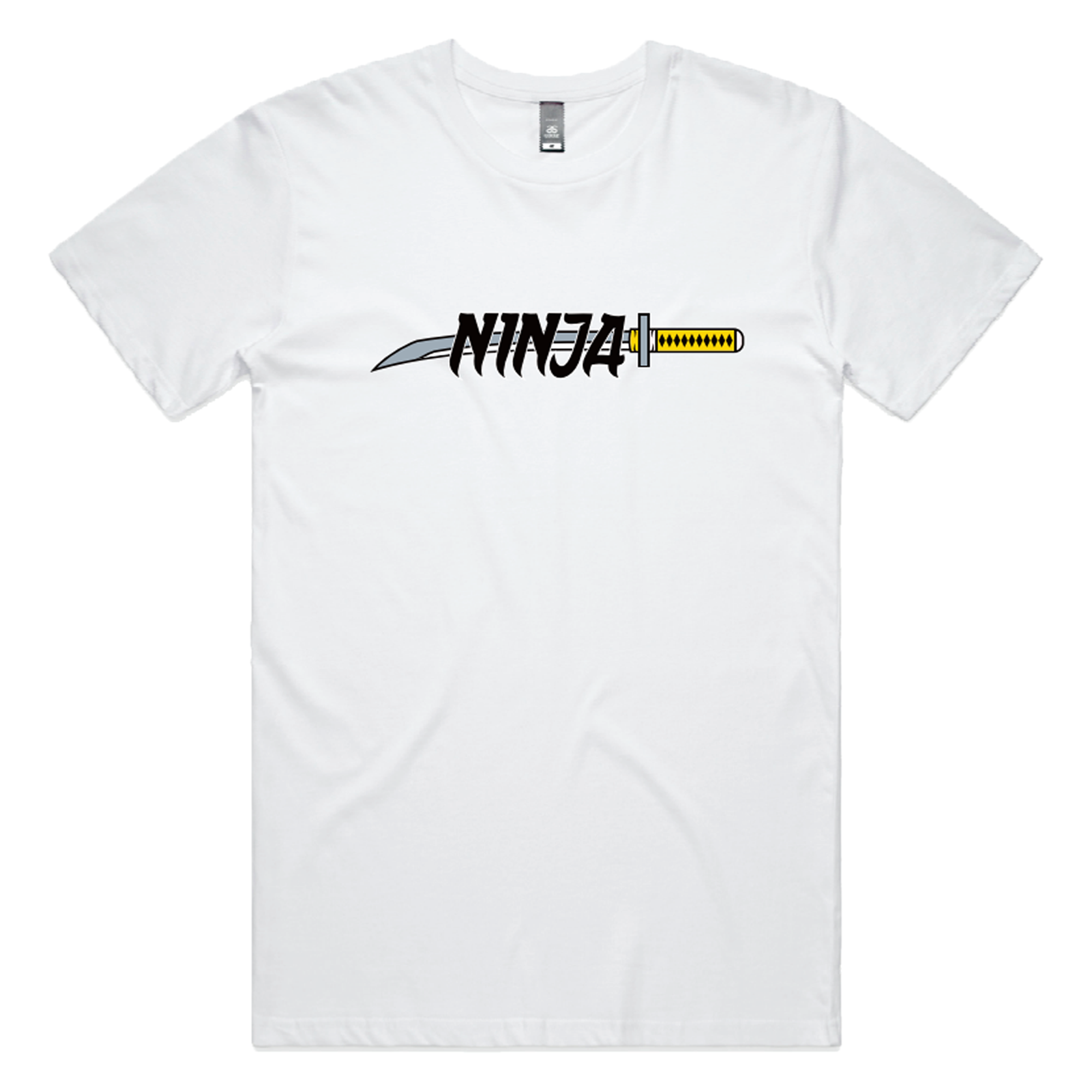 Ninja Parc | PRE-ORDER | Staple Tee - White Yellow Katana