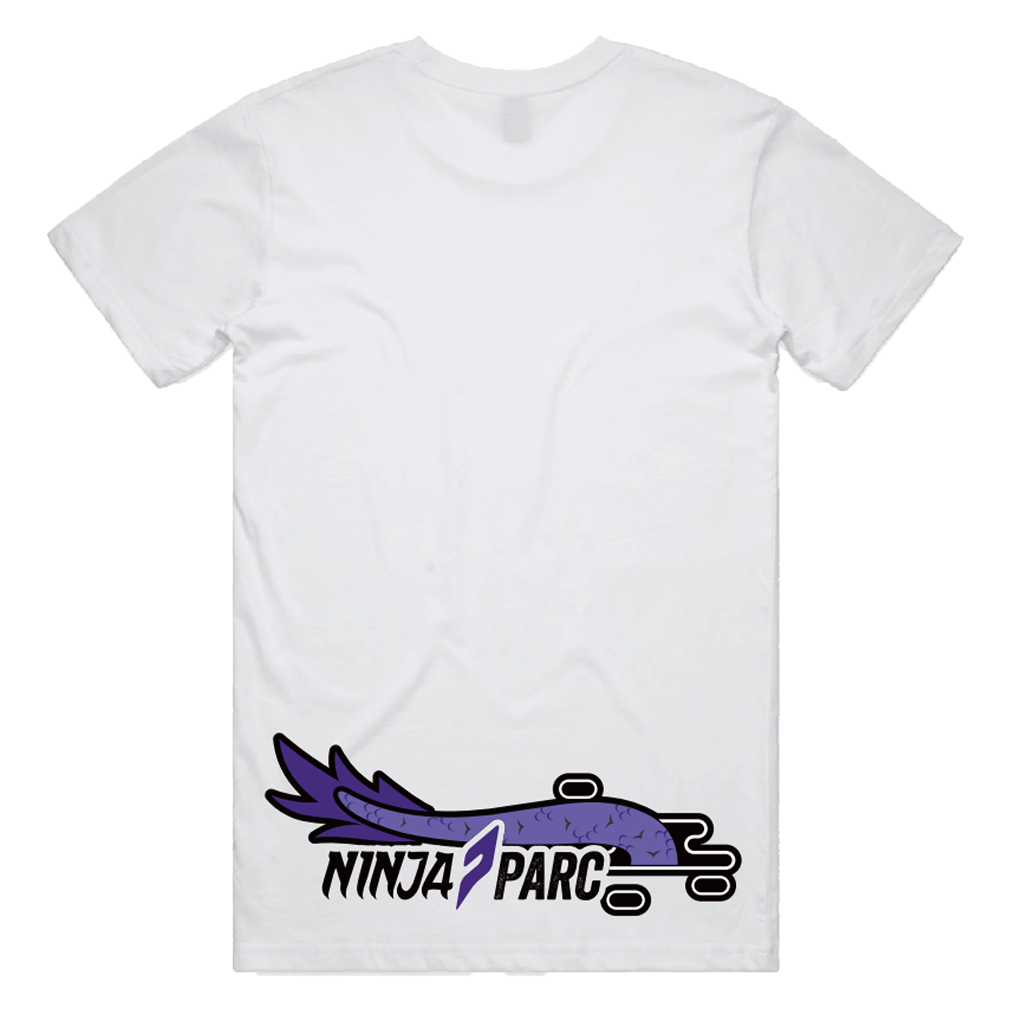 Ninja Parc | PRE-ORDER | Staple Tee - White Purple Dragon
