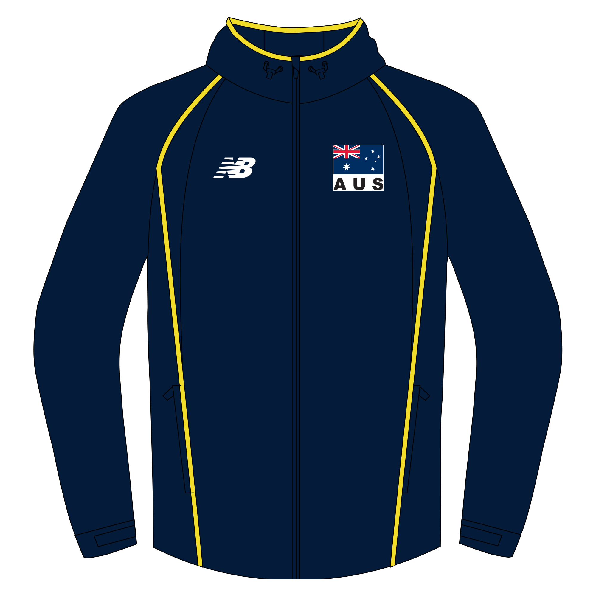 Volleyball Australia | NB Unisex Team Jacket | Beach Spray Jacket