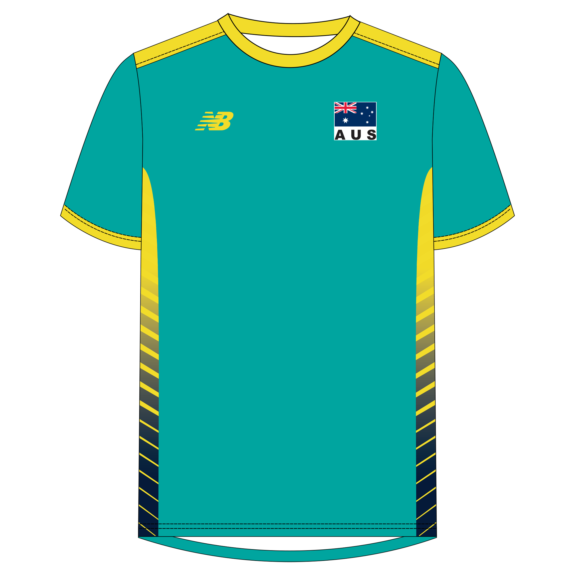 Volleyball Australia | NB Unisex Tee - Teal