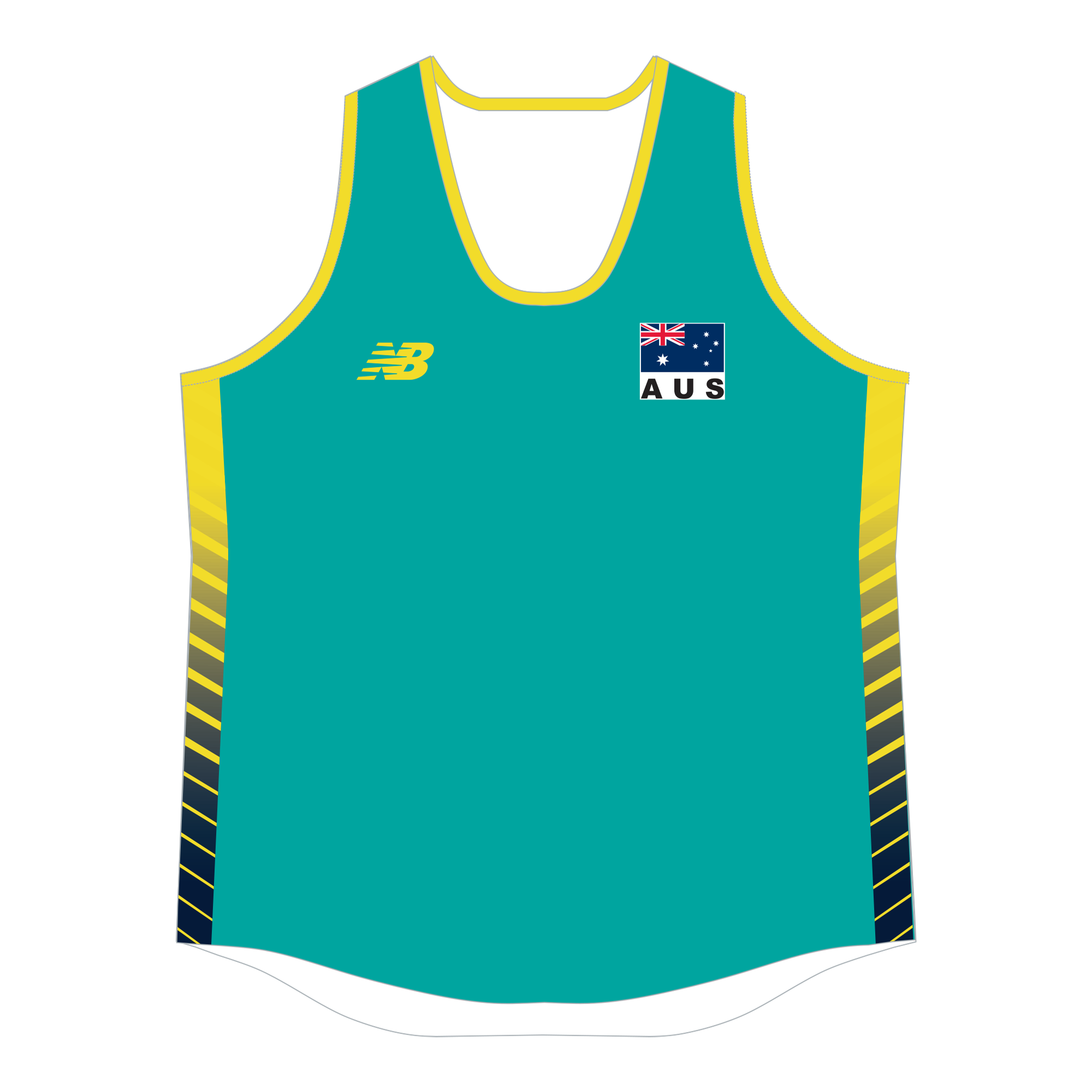 Volleyball Australia | NB Womens Elite Singlet - Teal