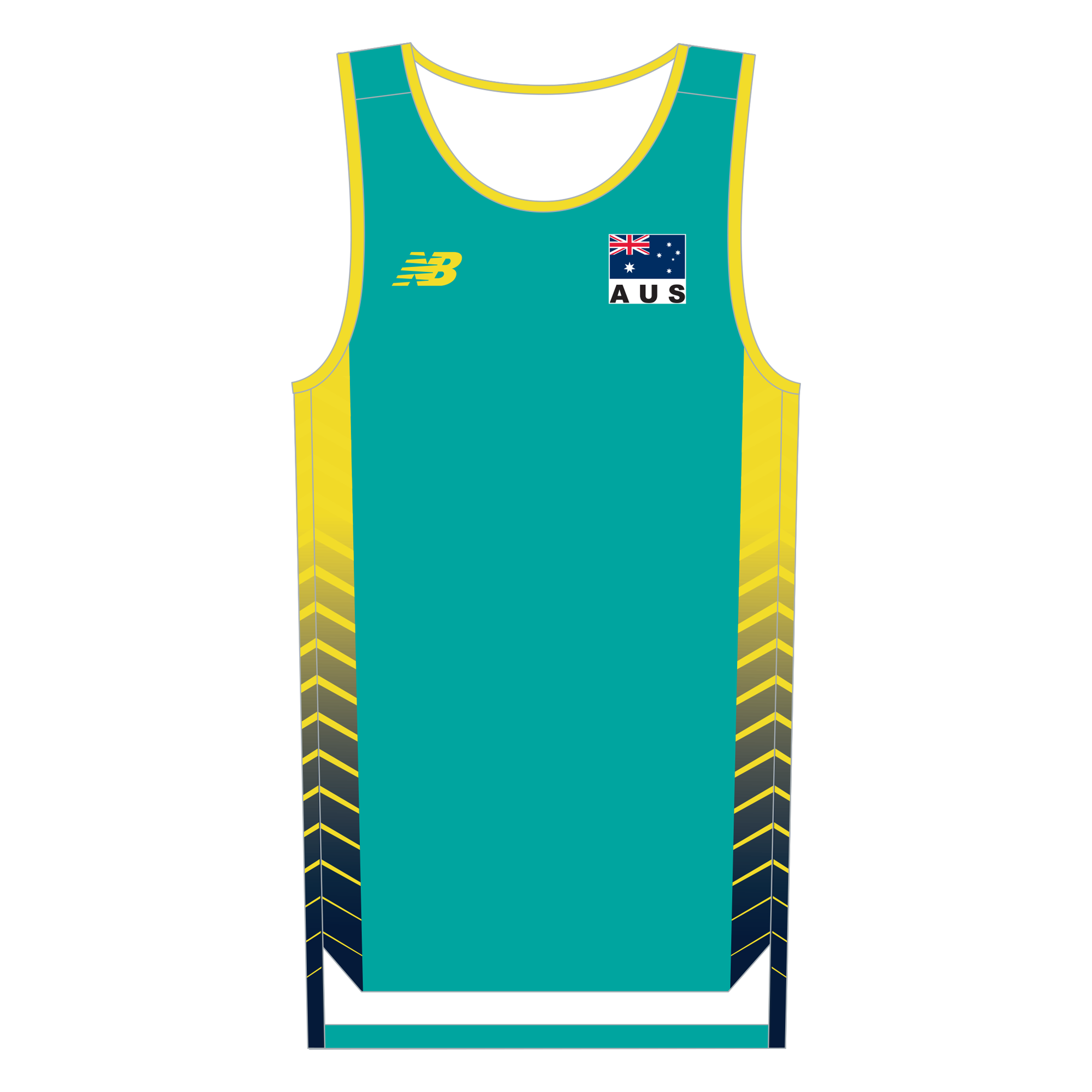 Volleyball Australia | NB Unisex Elite Singlet - Teal
