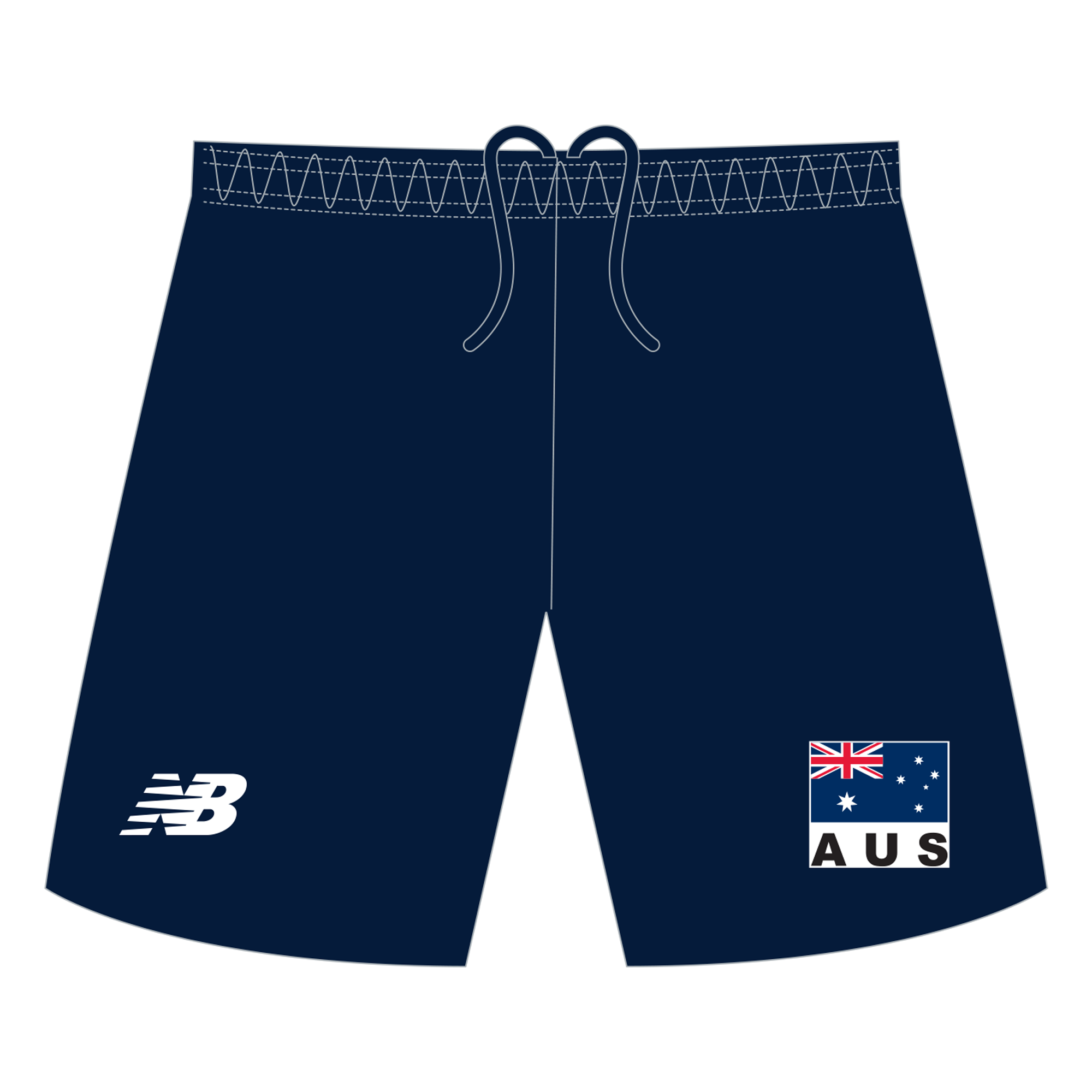 Volleyball Australia | NB Unisex Shorts - Navy