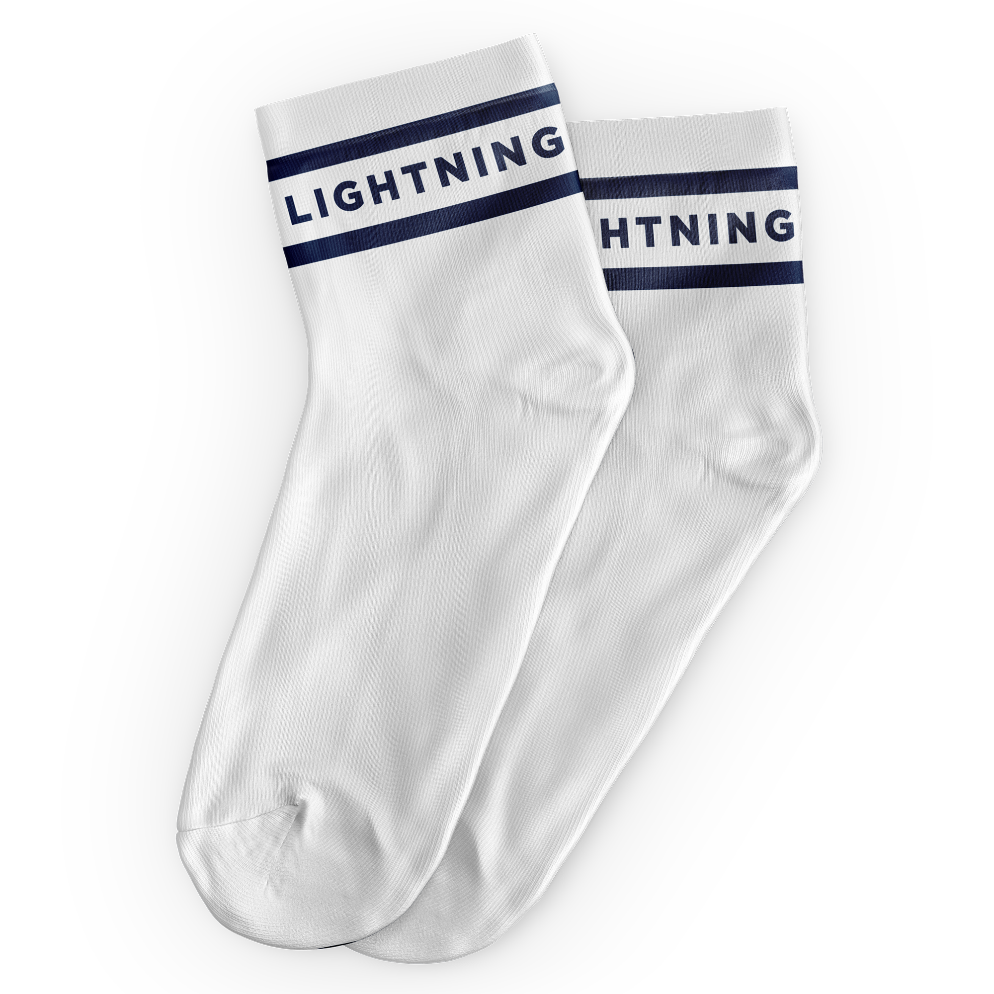 Sunshine Coast Lightning | Ankle White Socks