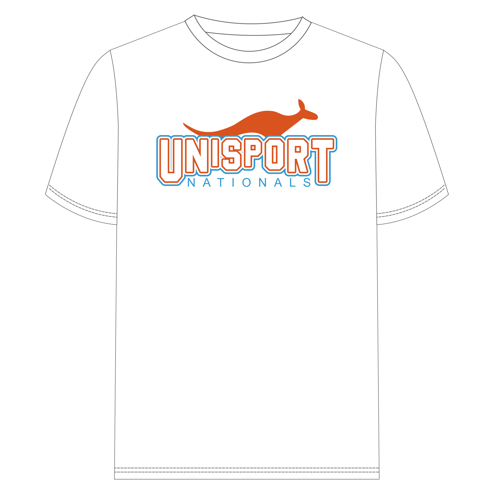 UniSport Nationals | New Balance Casual Tee - White