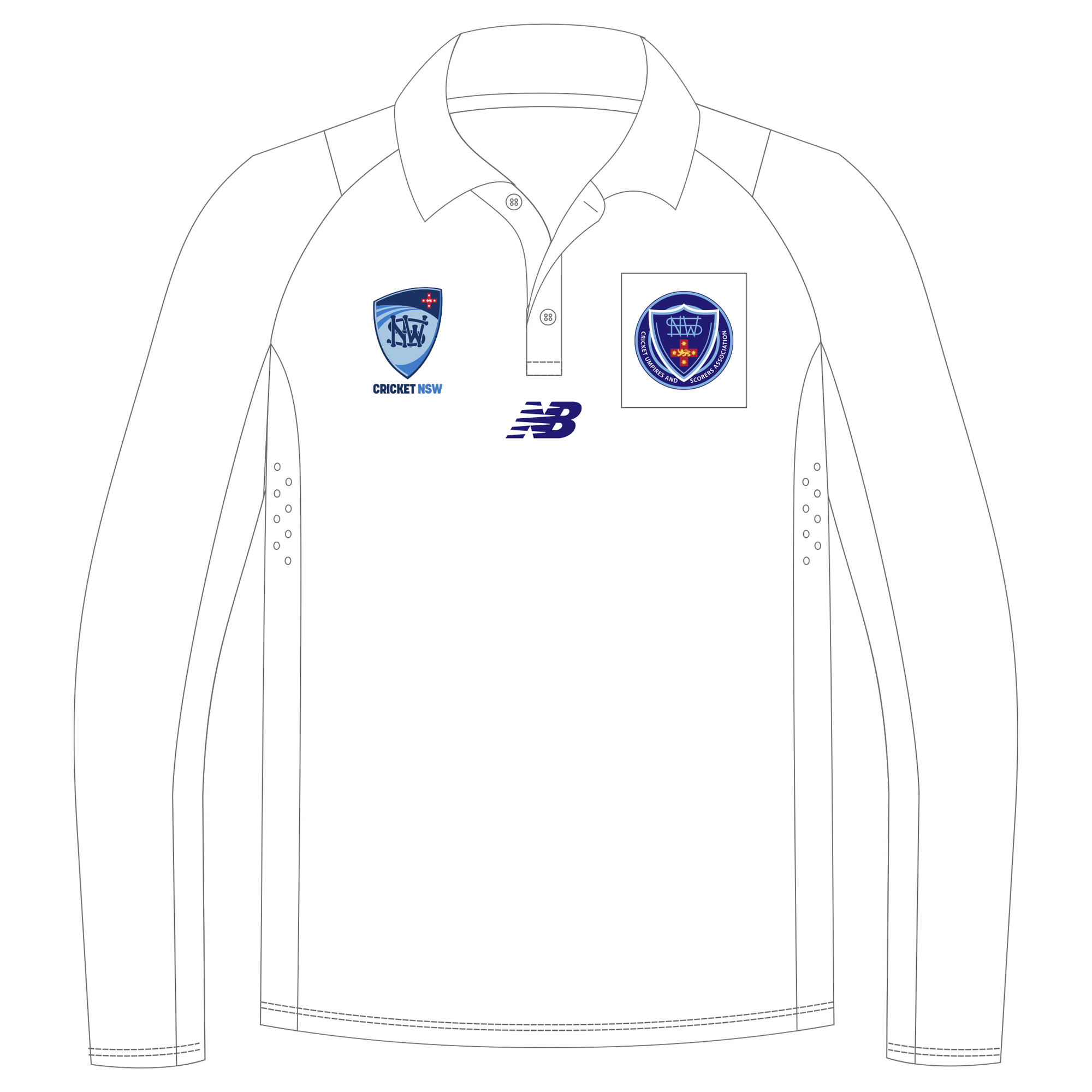 NSWCUSA | New Balance On Field Polo - White - Unisex