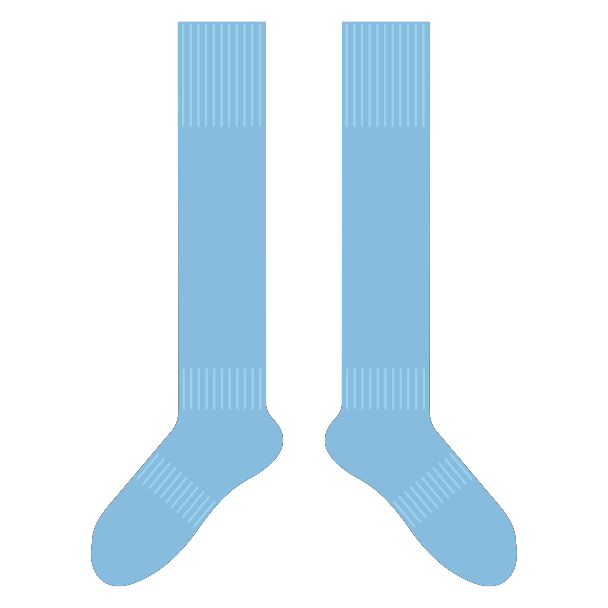 Playford City SC | PRE-ORDER | GK Home Full Socks - Sky