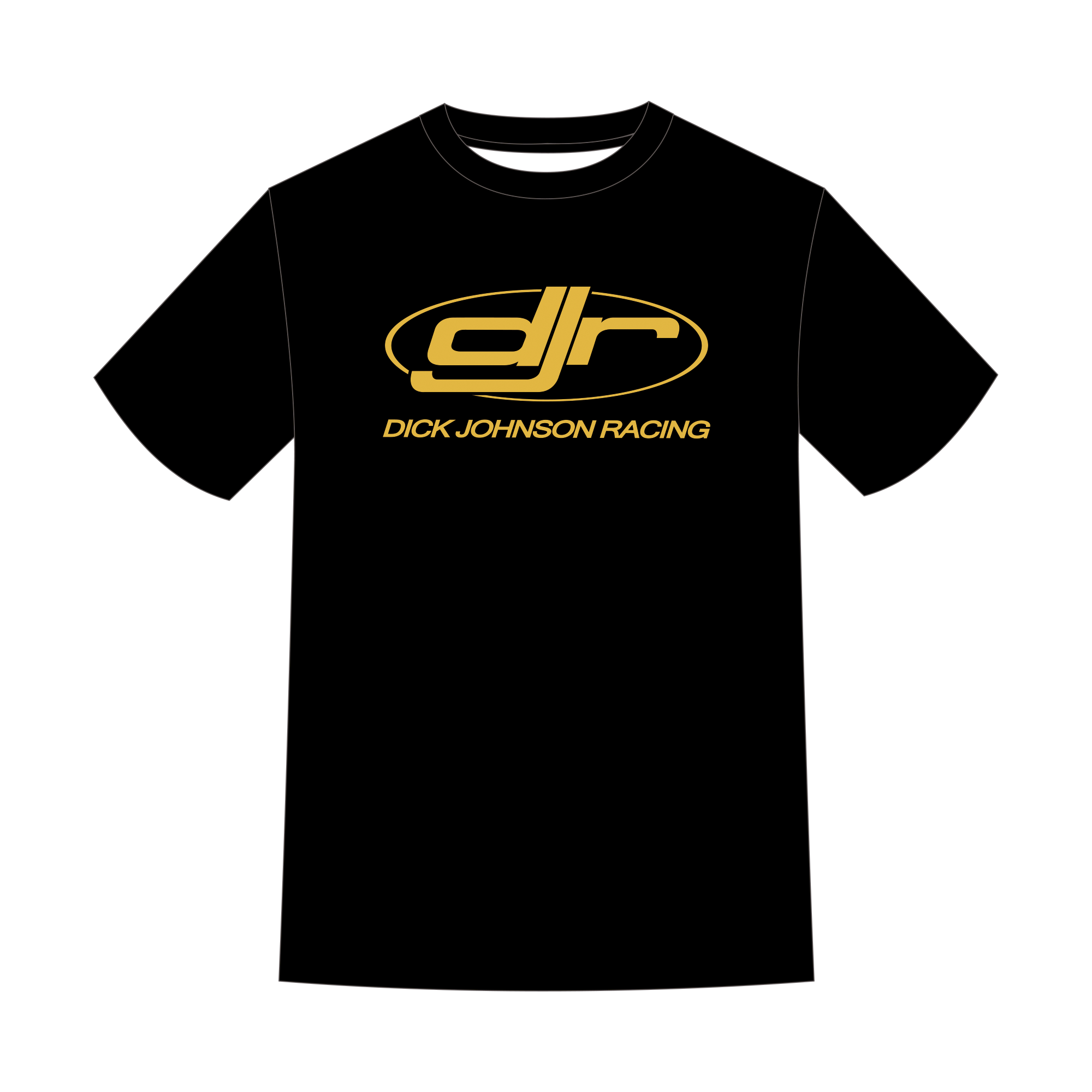 Dick Johnson Racing | Lifestyle Cotton Tee - Black - Unisex