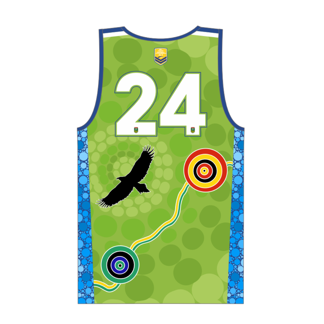 Touch Football ACT | PRE-ORDER | Green Playing Singlet - Unisex