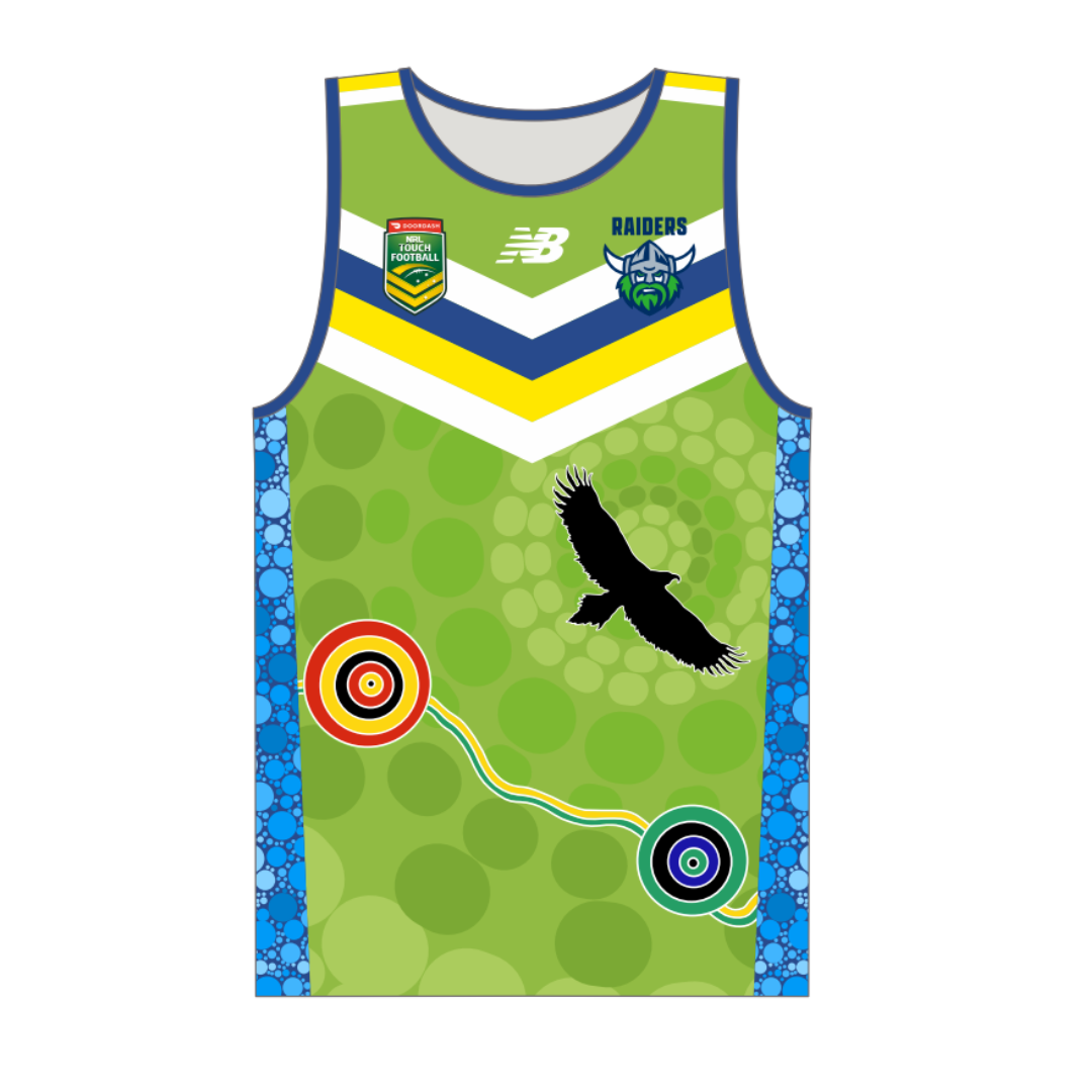 Touch Football ACT | PRE-ORDER | Green Playing Singlet - Unisex