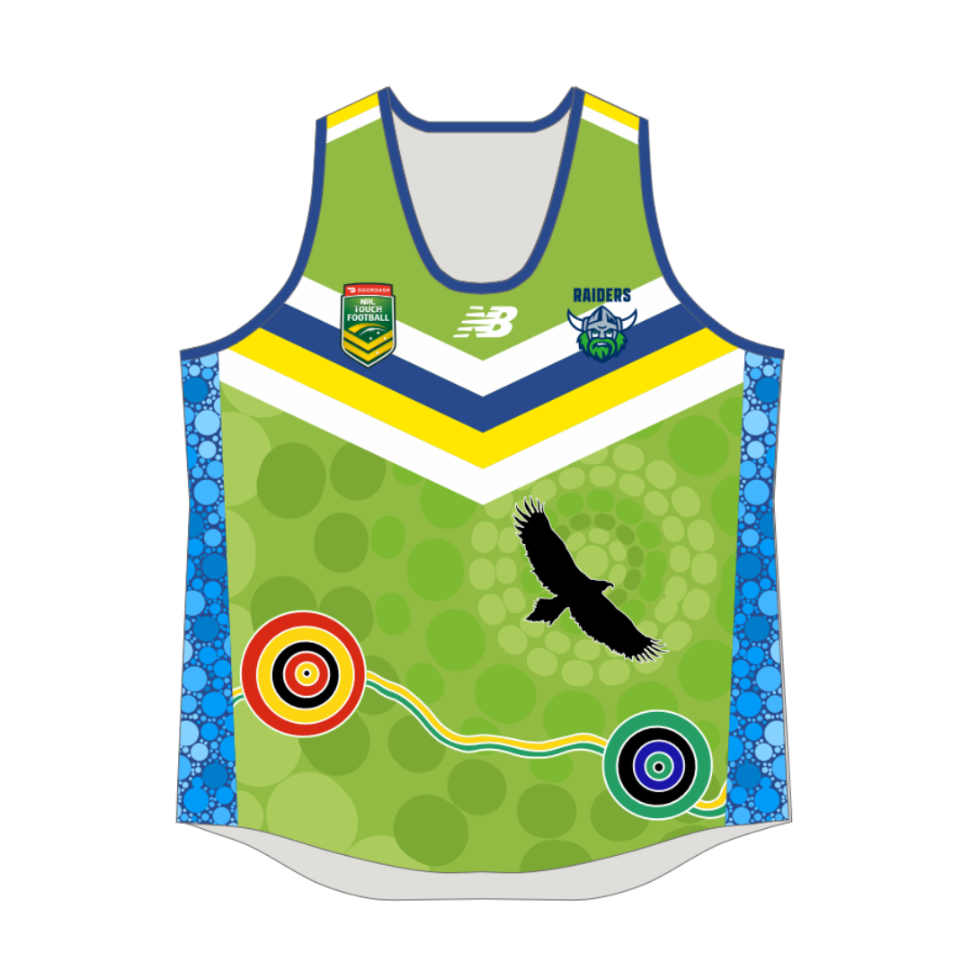 Touch Football ACT | PRE-ORDER | Green Playing Singlet - Womens