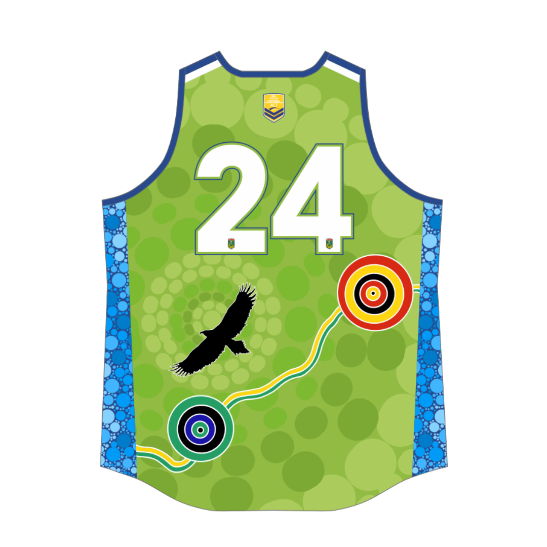 Touch Football ACT | PRE-ORDER | Green Playing Singlet - Womens