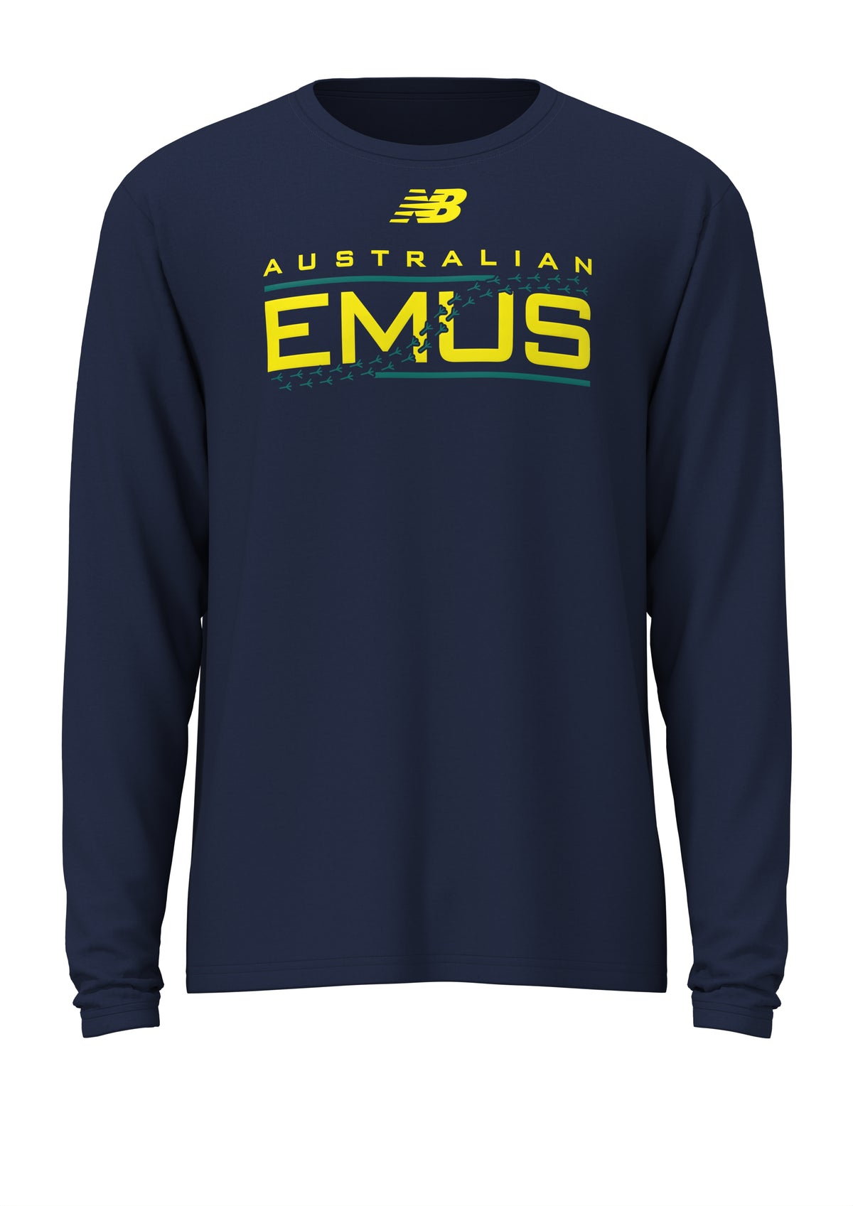Touch Football Australia | Emus Casual LS Tee - Navy