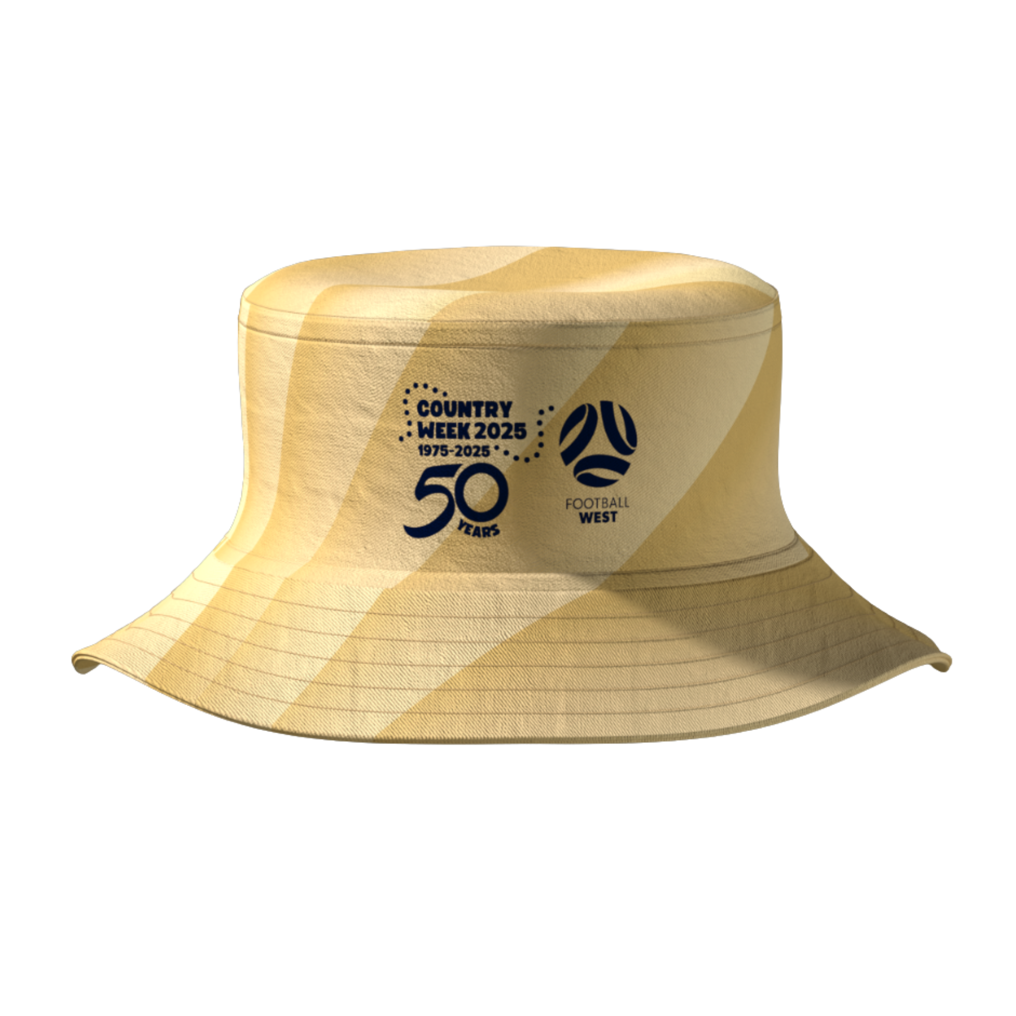 Country Week Reversible Bucket Hat - Navy/Gold
