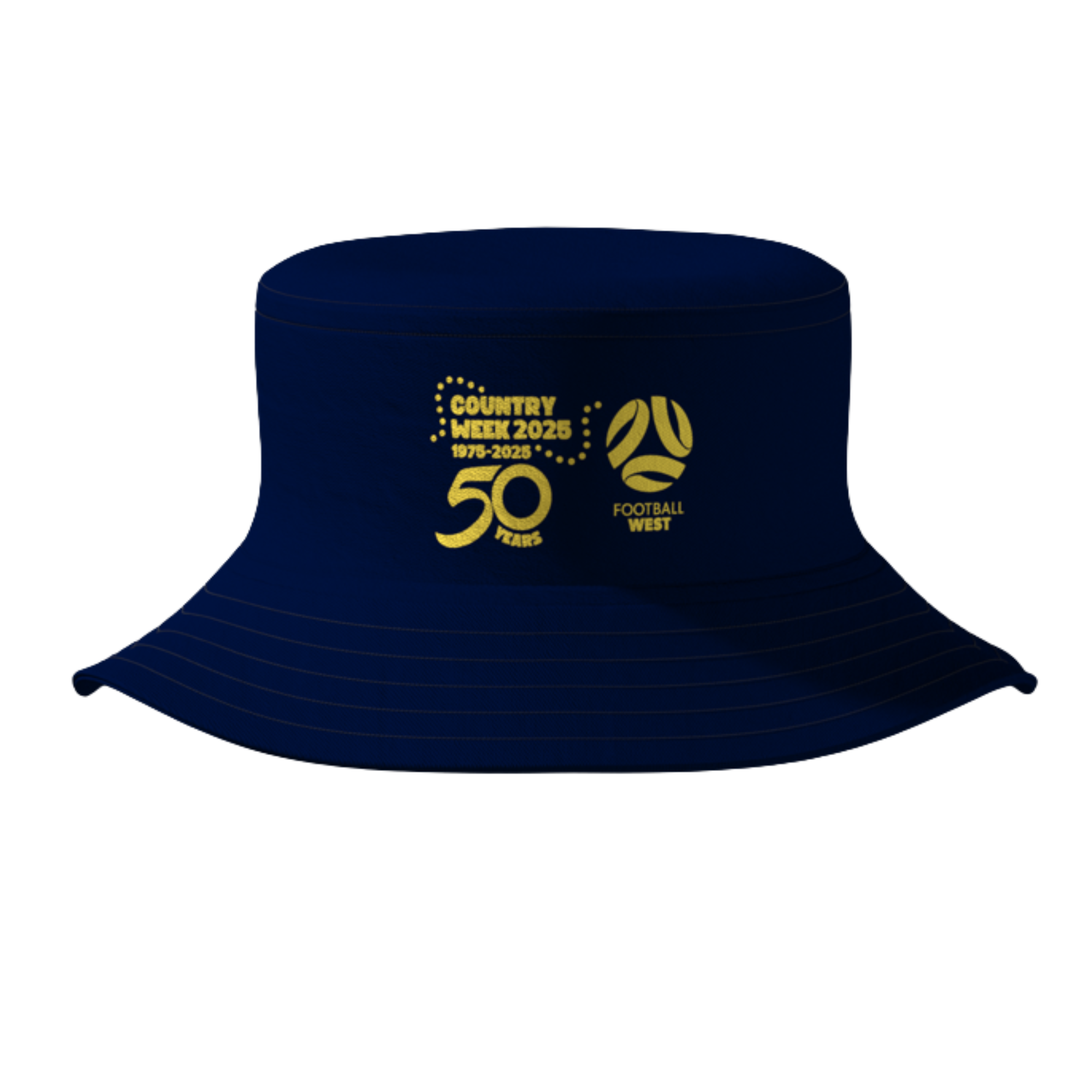 Country Week Reversible Bucket Hat - Navy/Gold