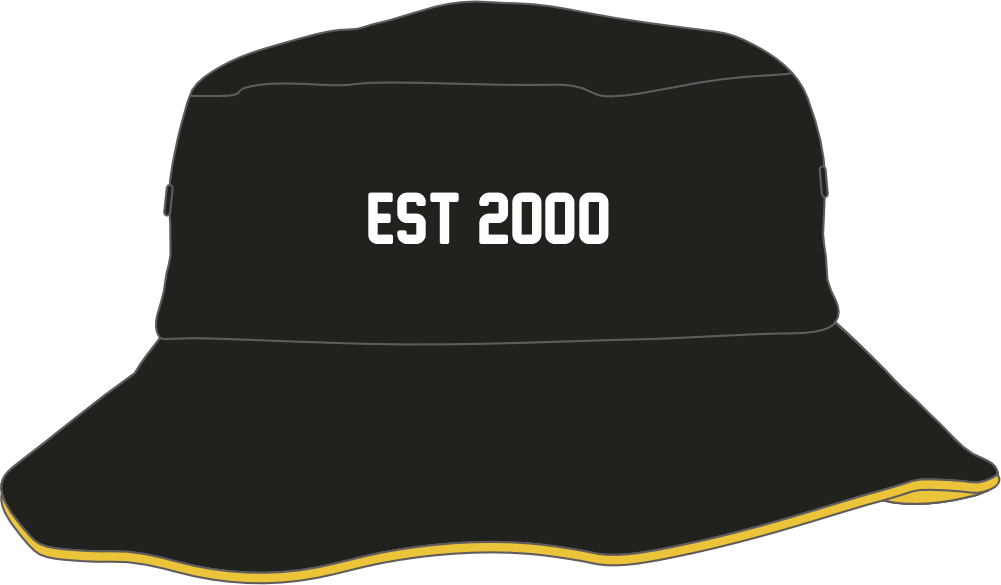 Bucket Hat Black/Gold