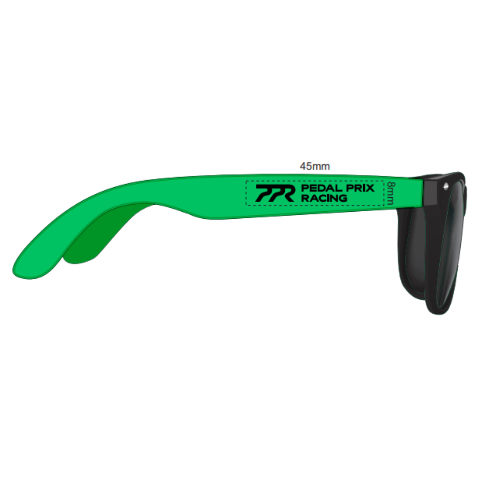 Pedal Prix | Malibu Premium Sunglasses Black Frame