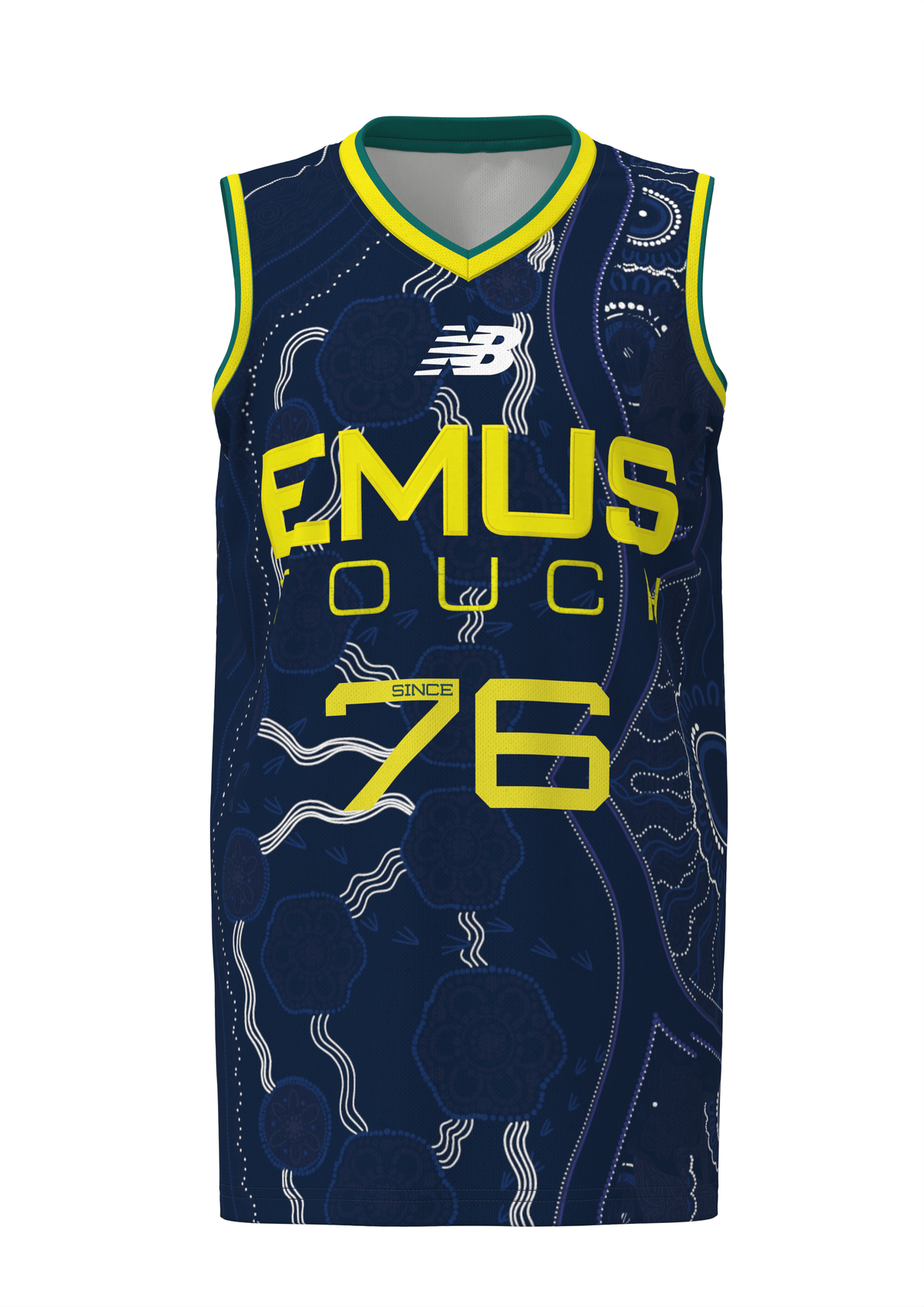 Touch Football Australia | Emus Navy Basketball Singlet - Youth
