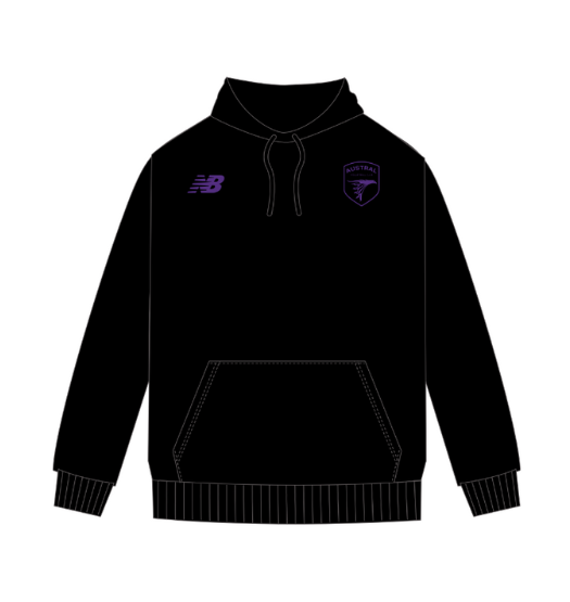 Austral Volleyball | Unisex Black Fleece Hoodie