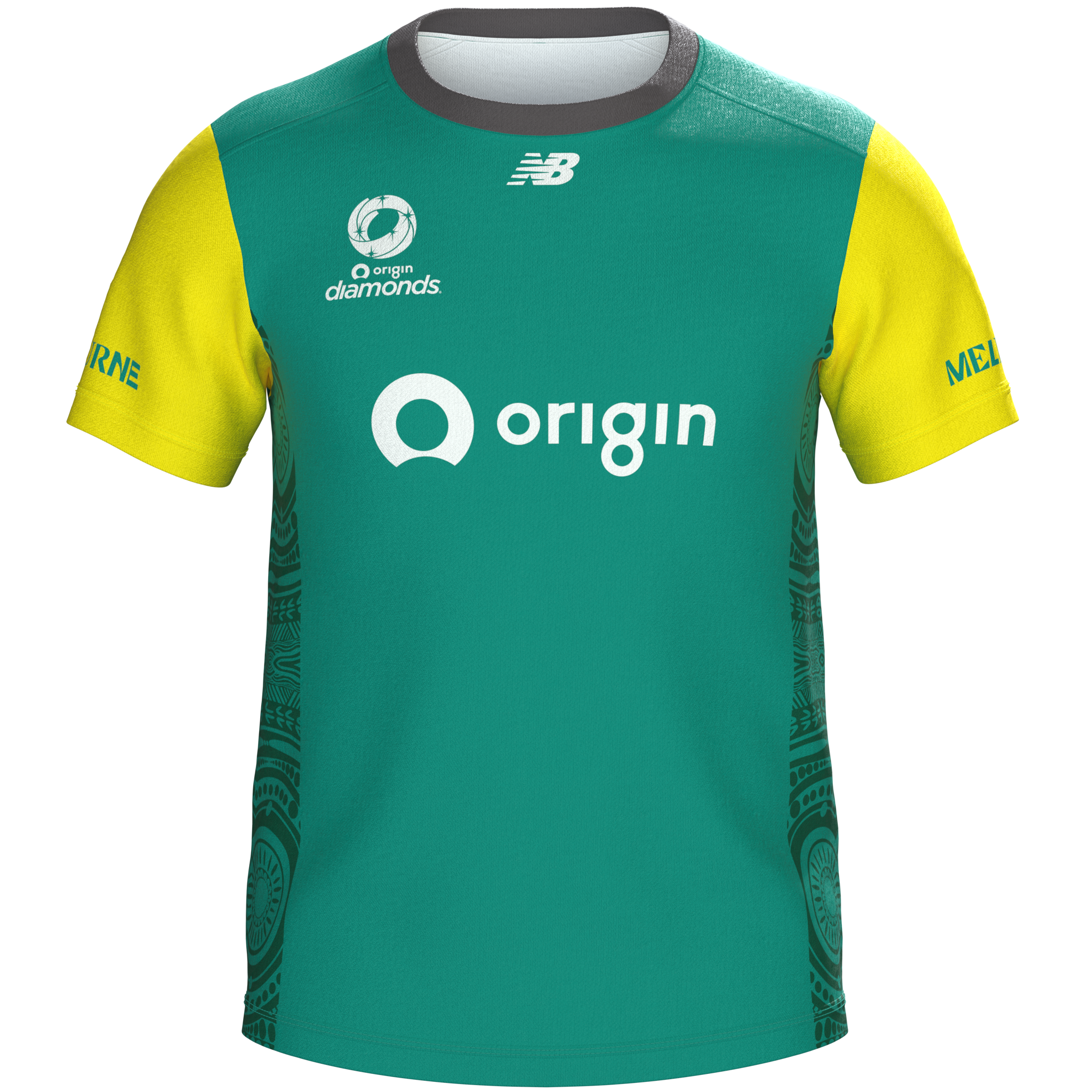 Australian Diamonds Netball  |  NB 2025 Warm Up Tee - Unisex