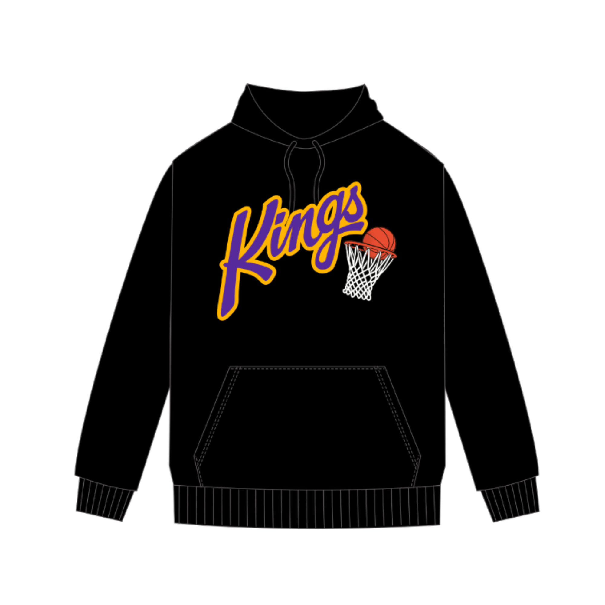 Sydney Kings | Retro Script Hoodie - Black