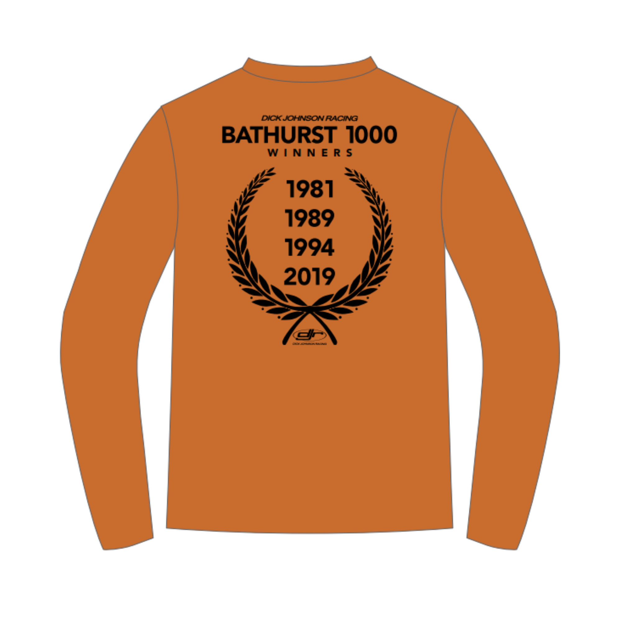 Dick Johnson Racing | Lifestyle Bathurst Tee LS - Burnt Orange - Unisex