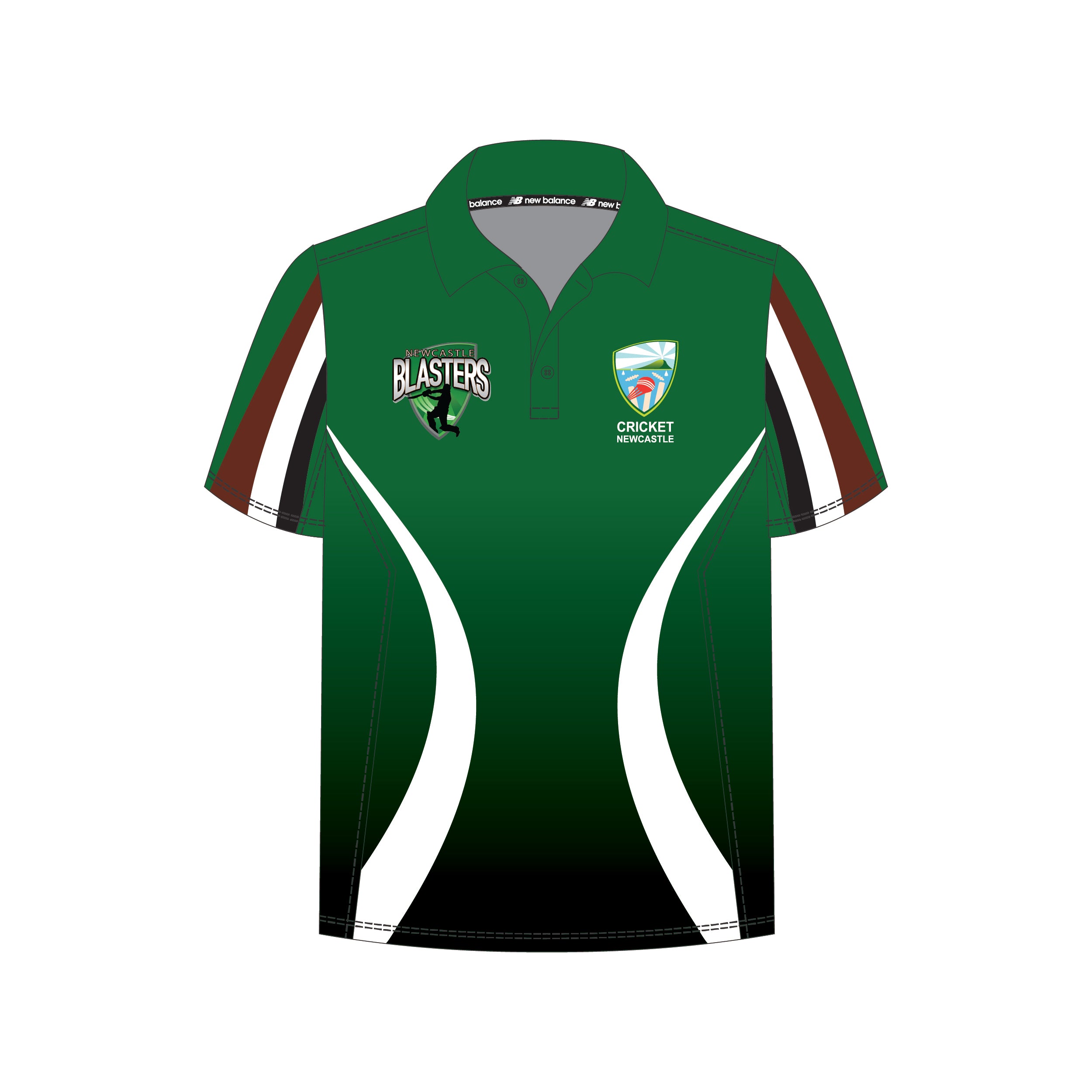 Newcastle Cricket Zone | PRE-ORDER | Unisex Playing Polo - Green