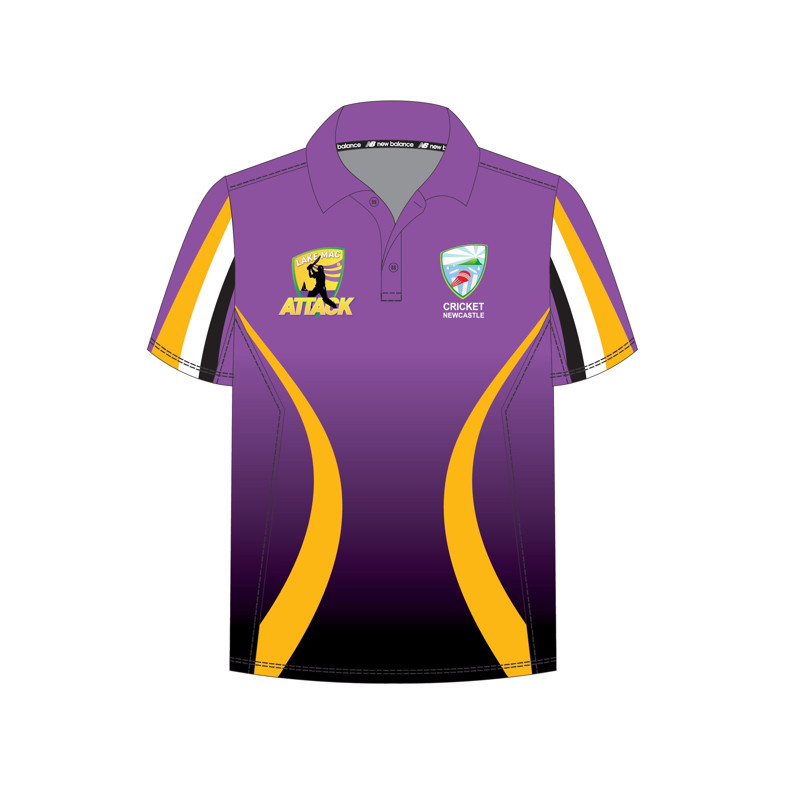 Newcastle Cricket Zone | PRE-ORDER | Unisex Playing Polo - Purple