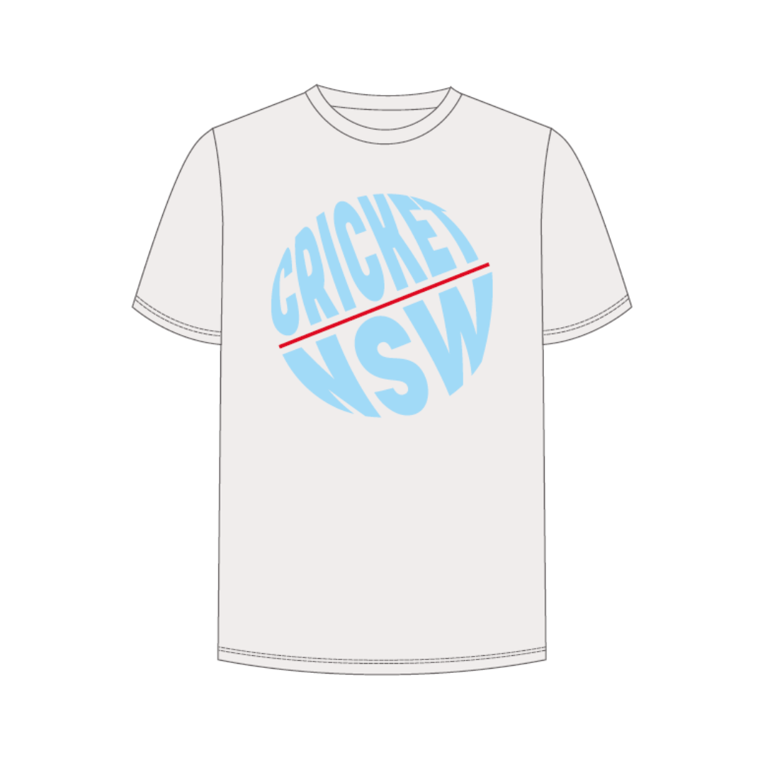Cricket NSW | PRE-ORDER | Grey Tee
