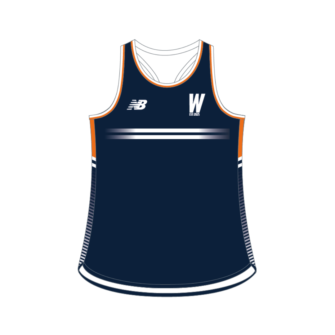 East Coast Waves HC | PRE-ORDER | Ladies Training Singlet - Navy
