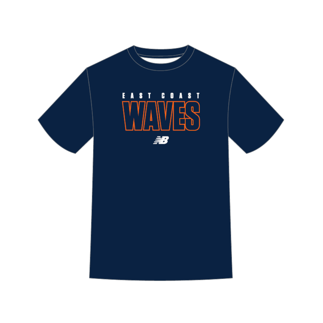 East Coast Waves HC | PRE-ORDER | Casual Relaxed Tee - Navy