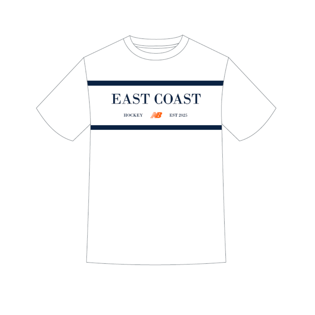 East Coast Waves HC | PRE-ORDER | Casual Relaxed Tee - White