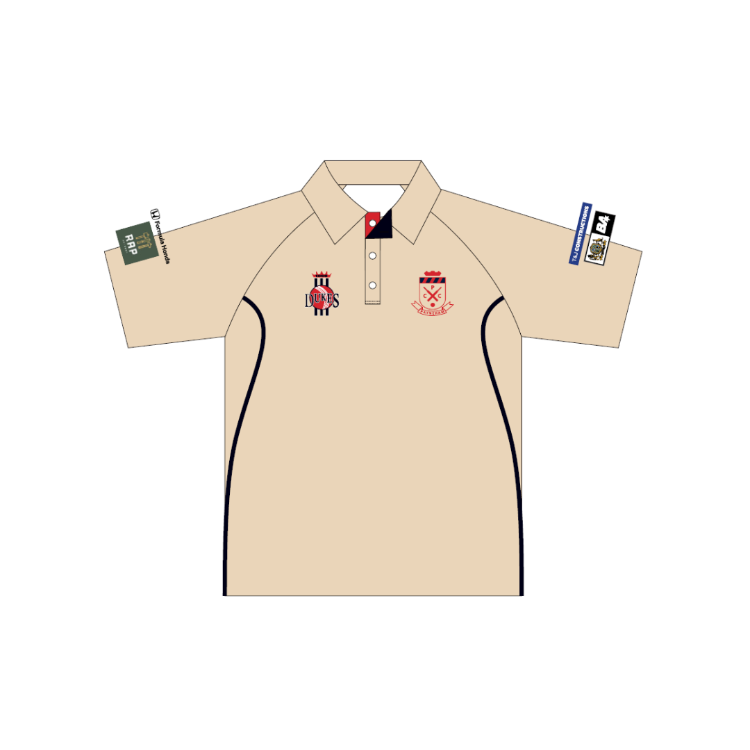 Payneham CC | PRE-ORDER | 2025/26 Senior Men's Cream Playing Polo - Short Sleeve