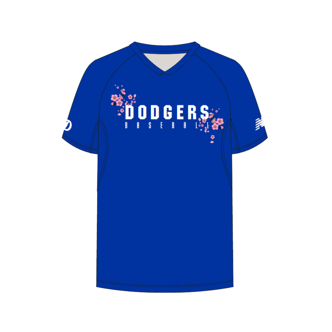 Golden Grove Dodgers BC | PRE-ORDER | Ladeis Training  Tee-  Flower