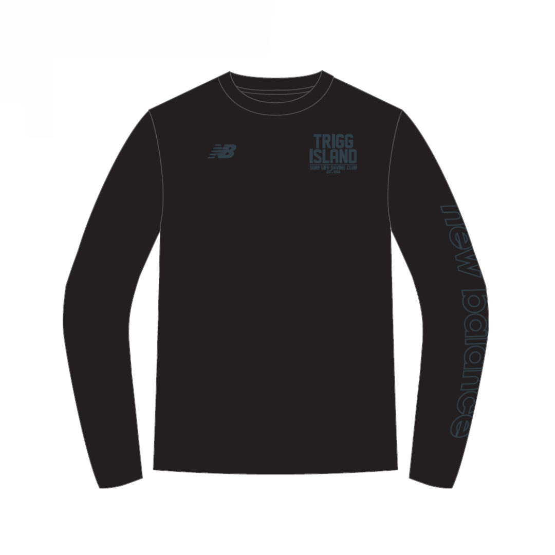 Trigg Island SLSC | PRE-ORDER | Street Tee #2 - Unisex LS Black