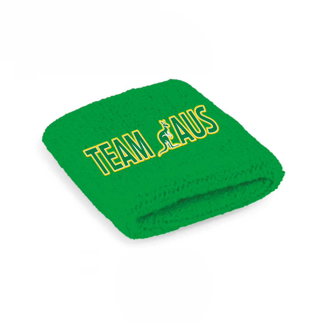 Australian Cheer Union - Merchandise | PRE-ORDER | Wrist Sweat Band - Green