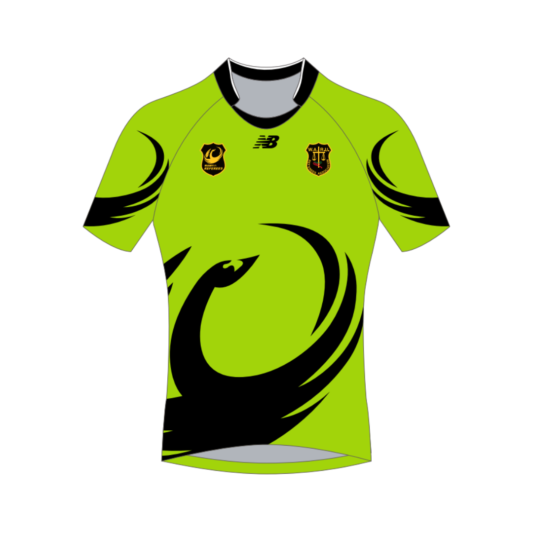 WA Rugby Union Referees | PRE-ORDER | NB Referee Rugby Jersey - Unisex - Green