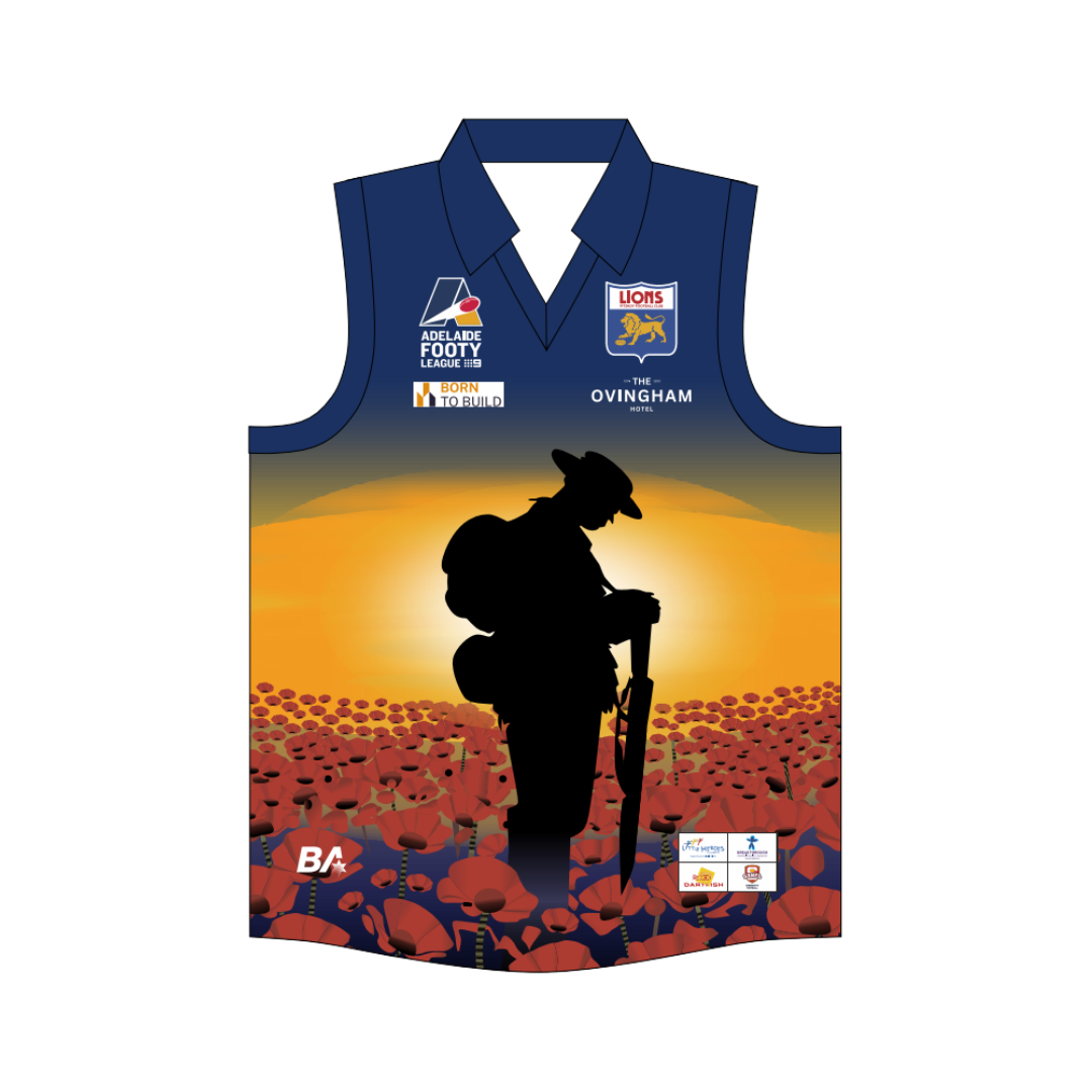 Fitzroy Lions FC | PRE-ORDER | ANZAC Guernsesy