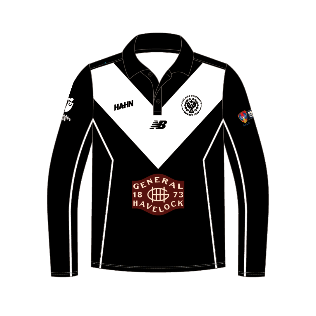 Adelaide University CC - SACA | PRE-ORDER | New Balance One Day Playing Polo - Long Sleeve