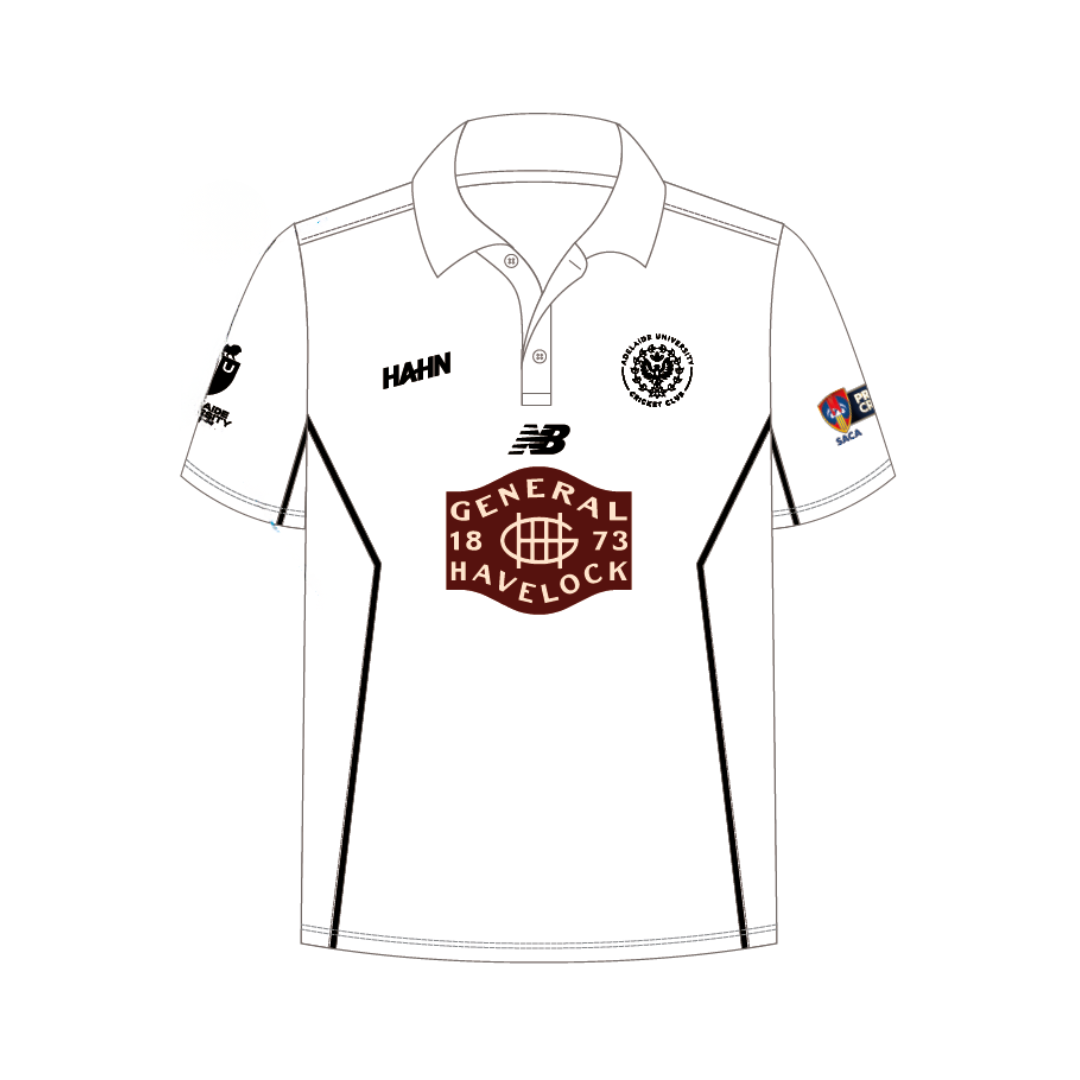 Adelaide University CC - SACA | PRE-ORDER | New Balance Two Day Playing Polo - Short Sleeve