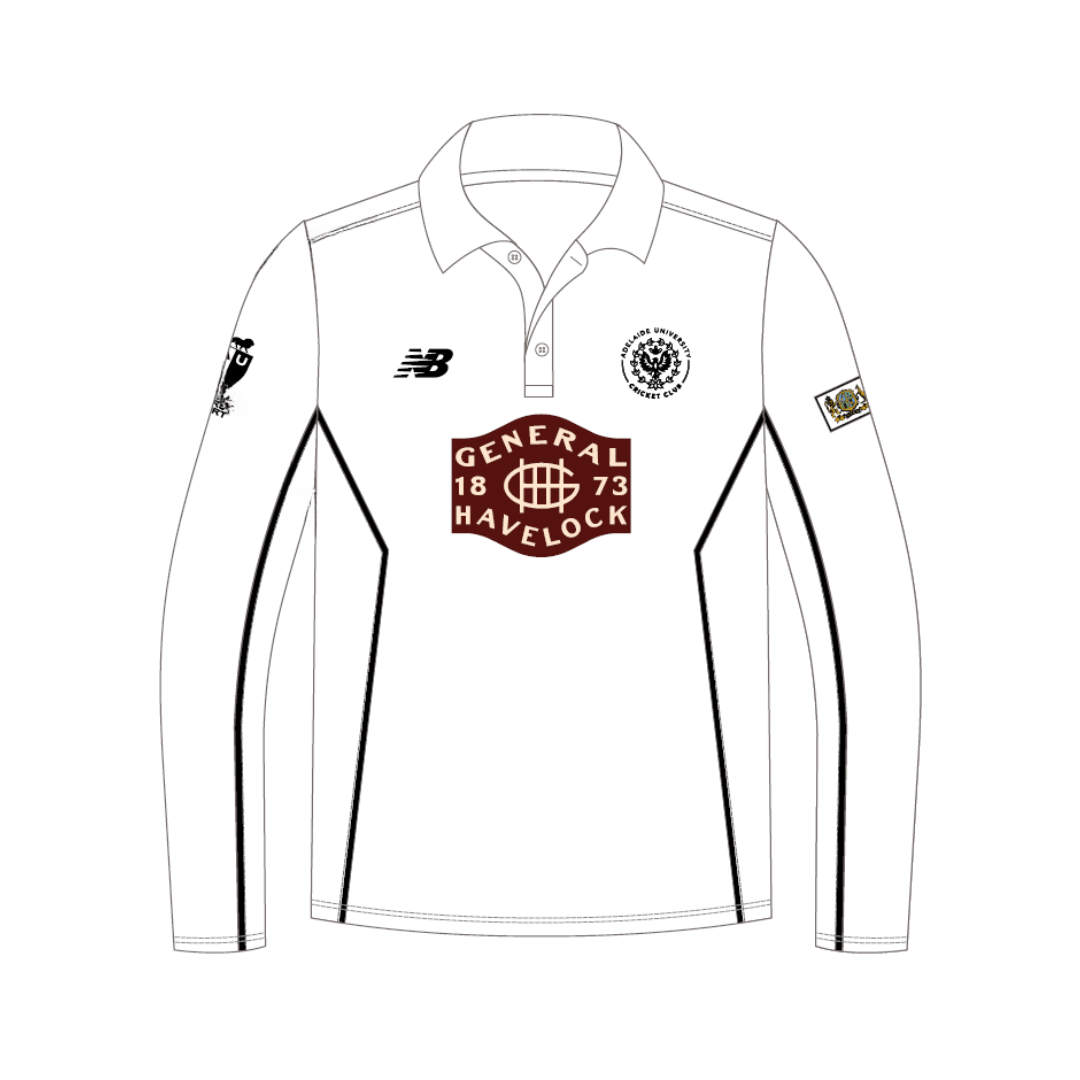 Adelaide University CC - ATCA | PRE-ORDER | New Balance Two Day Playing Polo - Long Sleeve